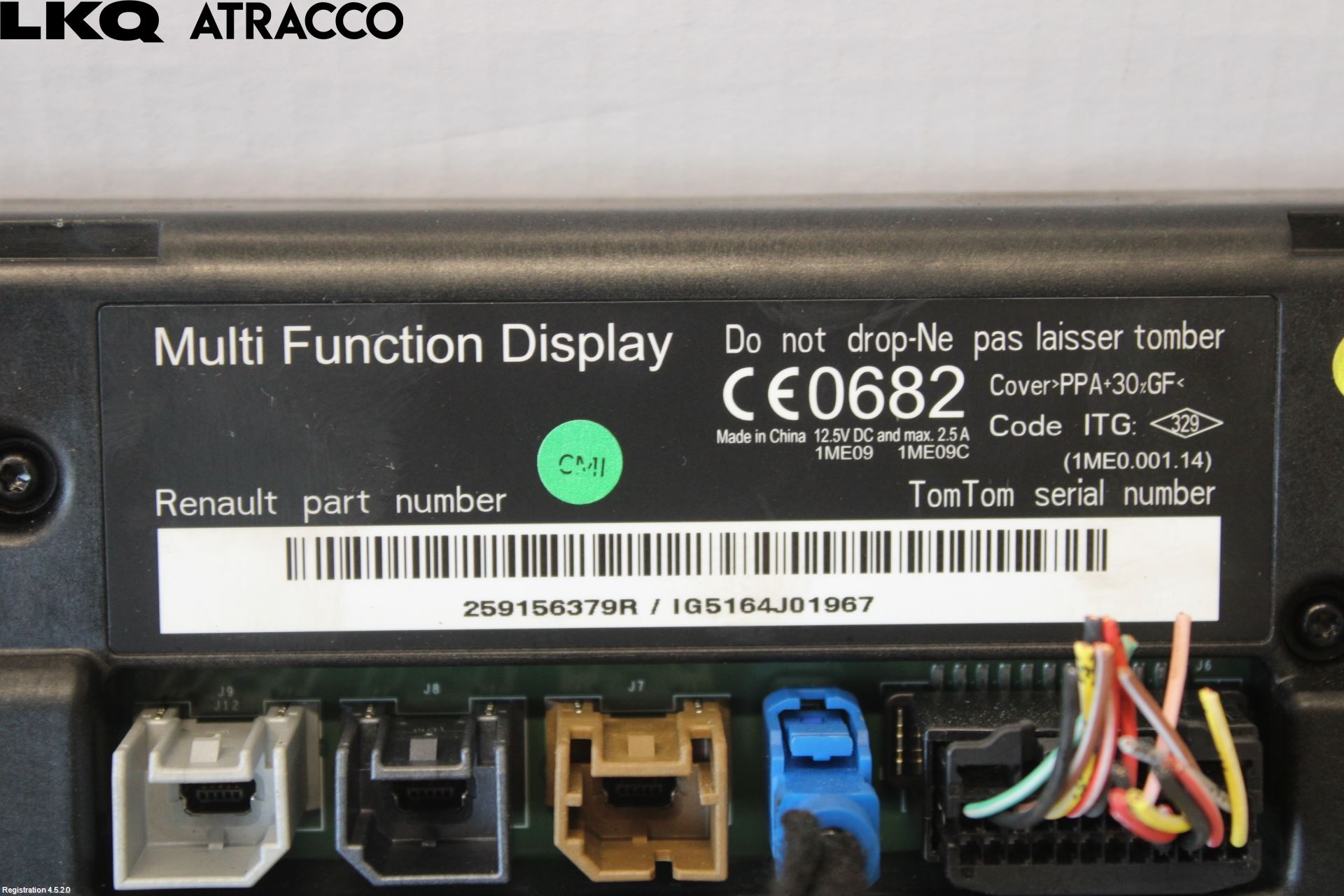 Renault ZOE/E-TECH 13- Multifunktionsdisplay