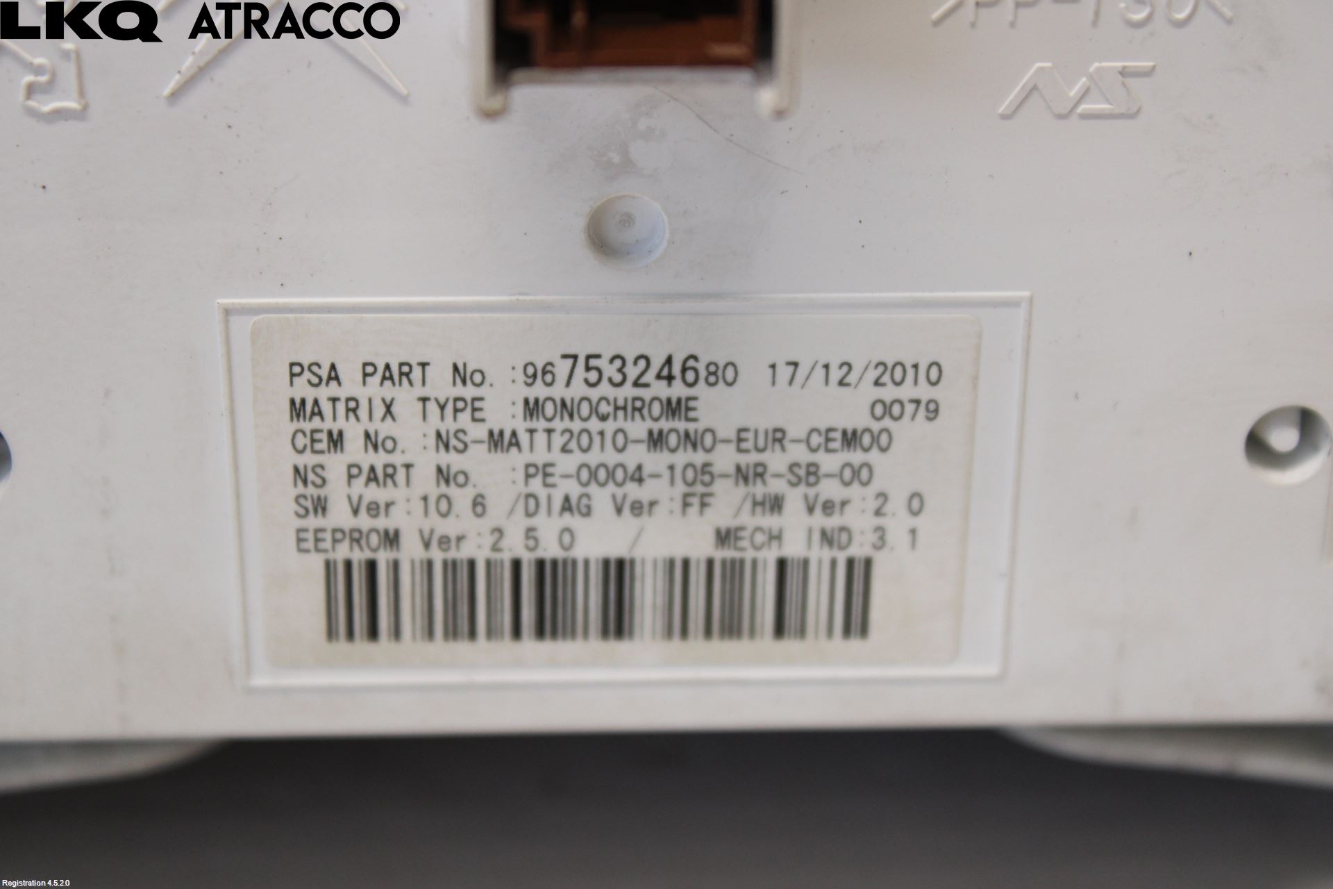 Peugeot 508 11-18 Instr Kombinert