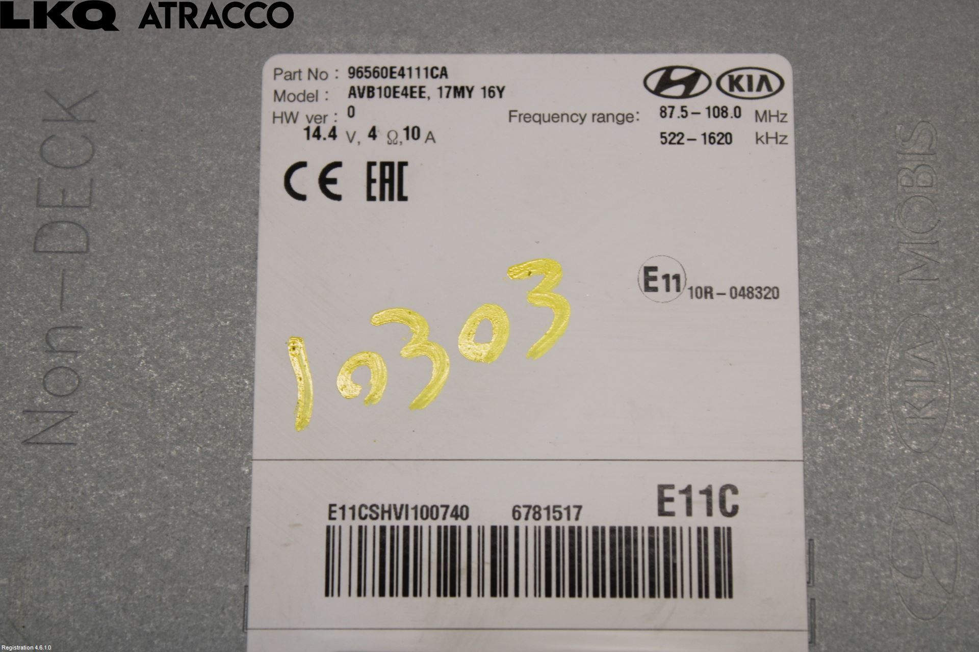 Kia SOUL 09- Stereo Radio