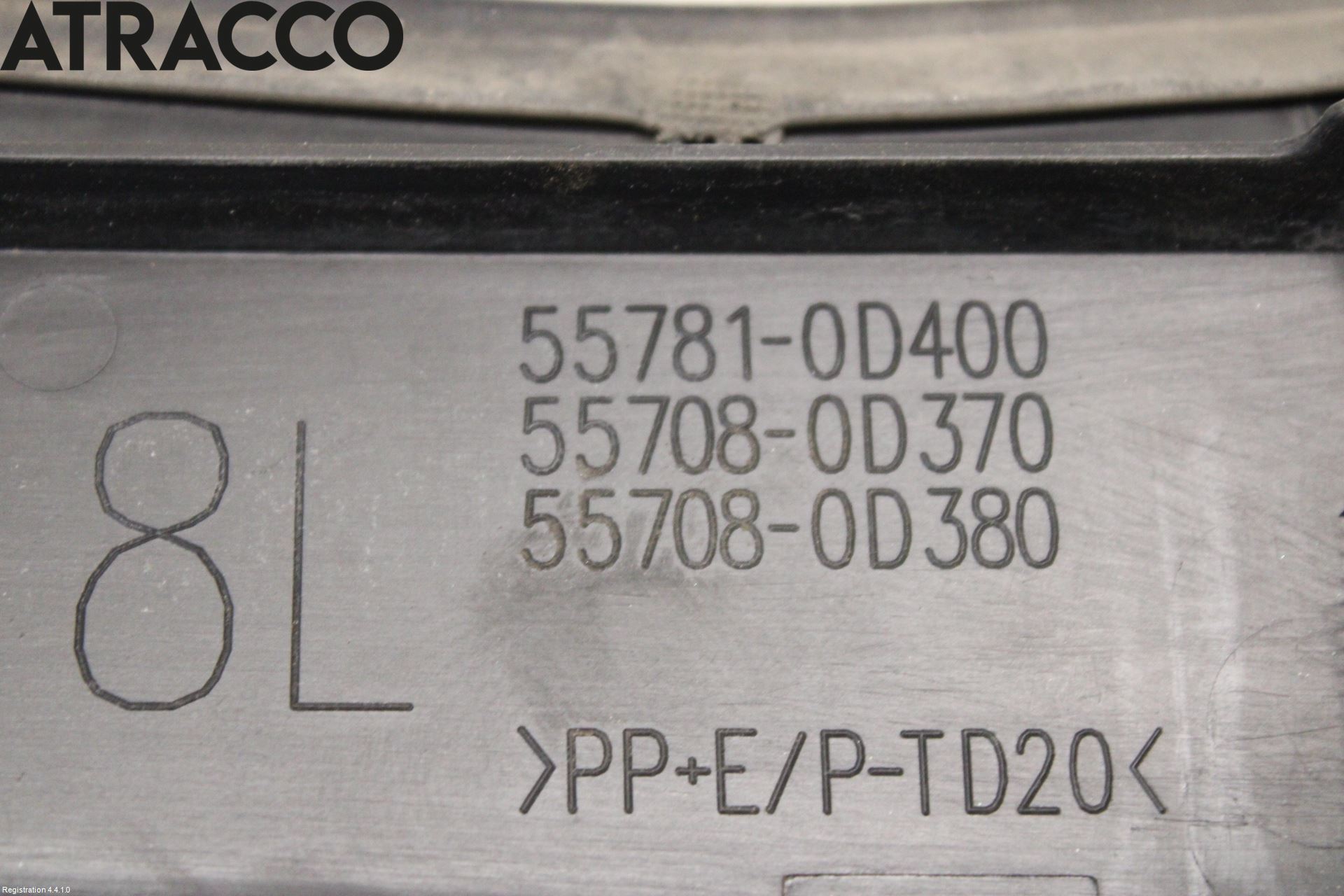 Toyota YARIS XP130 12-14 Visker Deksel-Grill-Under Frr