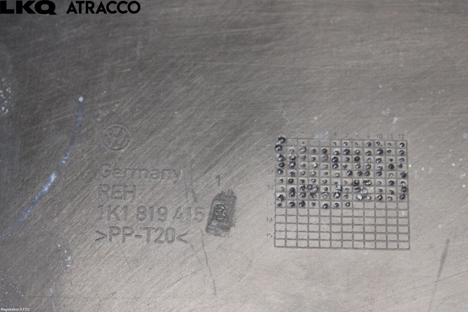 Volkswagen VW GOLF VI 09-13 Visker Deksel-Grill-Under Frr