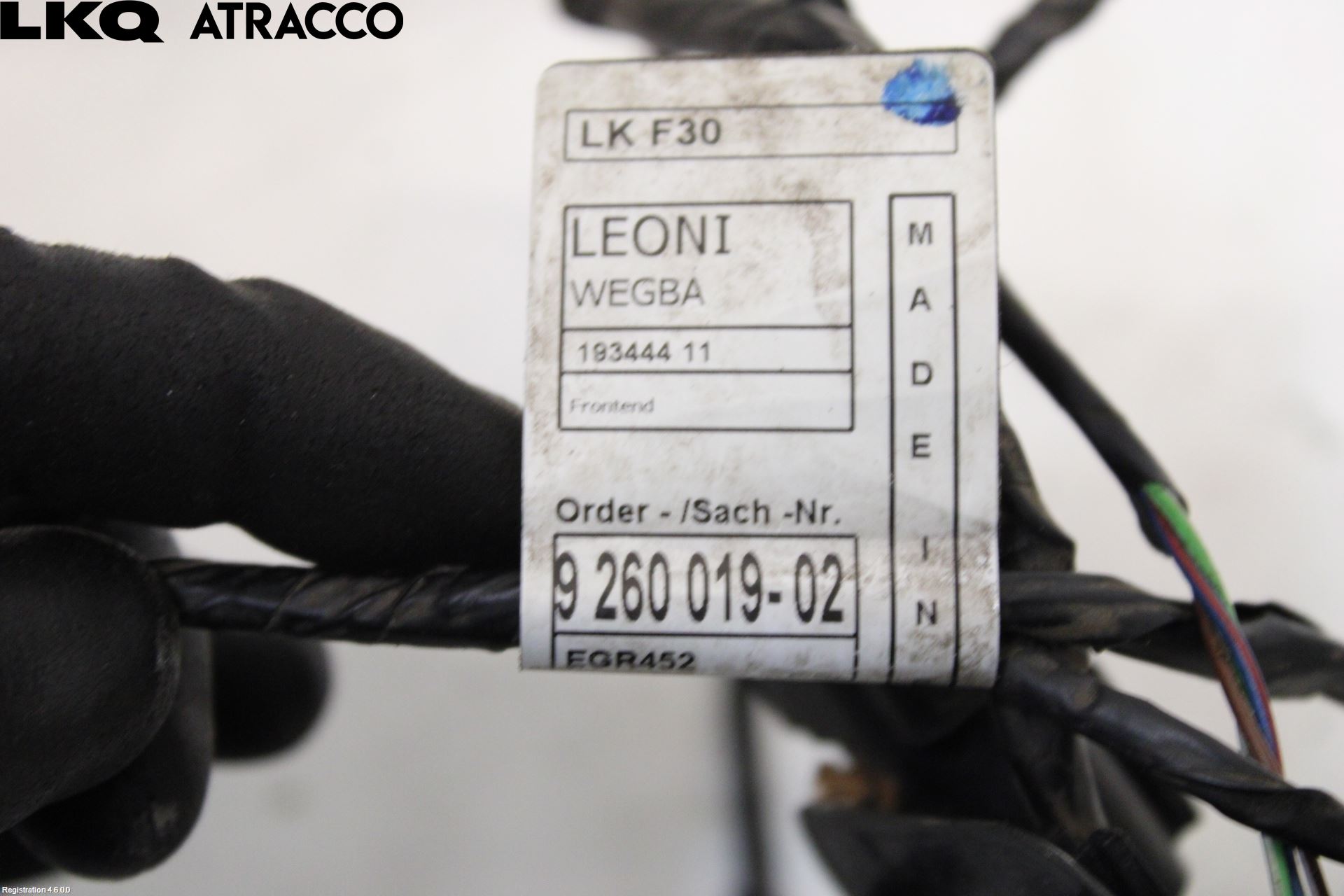 BMW 3 F30/F31/F80 12-19 Ledningsnett