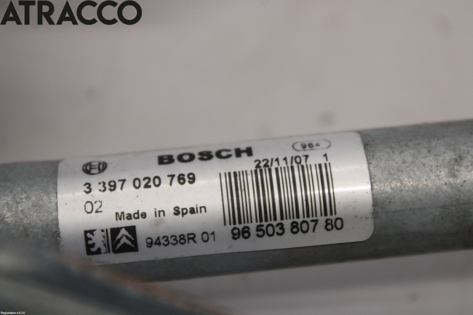 Peugeot 207 Viskermotor Frontrute