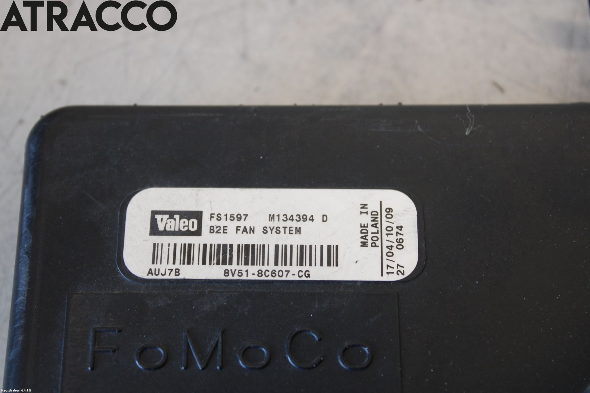 Ford FIESTA 09-12 Kjølevifte Elektrisk