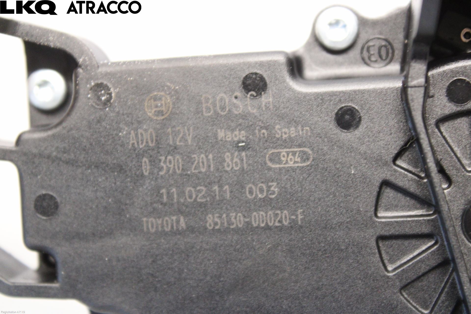 Toyota YARIS XP90 06-11 Viskermotor Bakluke