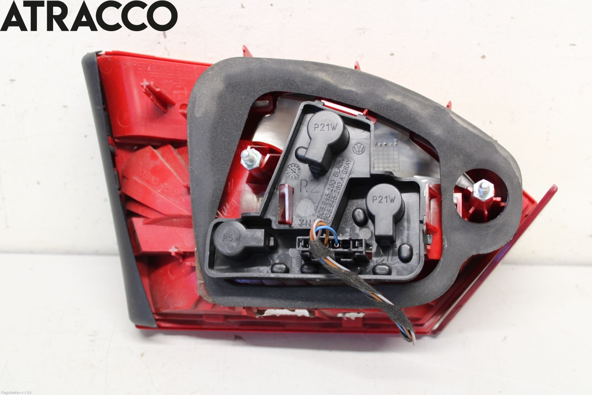 Volkswagen VW JETTA V 06-10 Baklykt Høyre  På Luke(Indre)