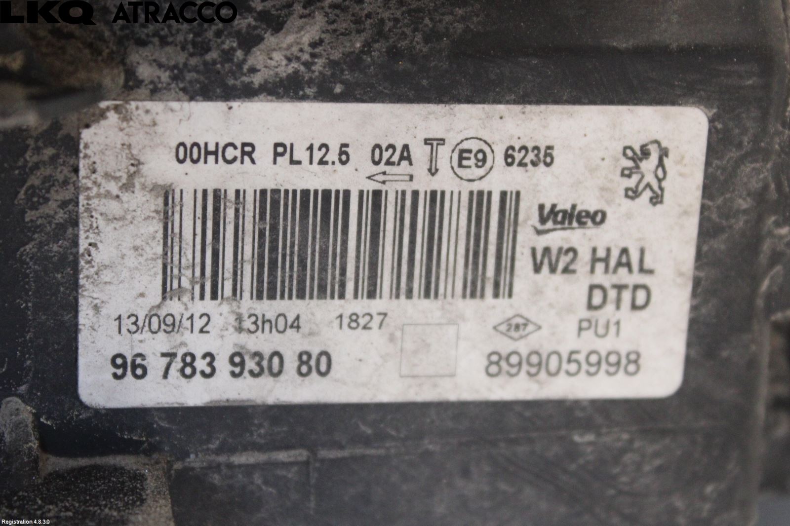 Peugeot 508 11-18 Frontlykt Høyre