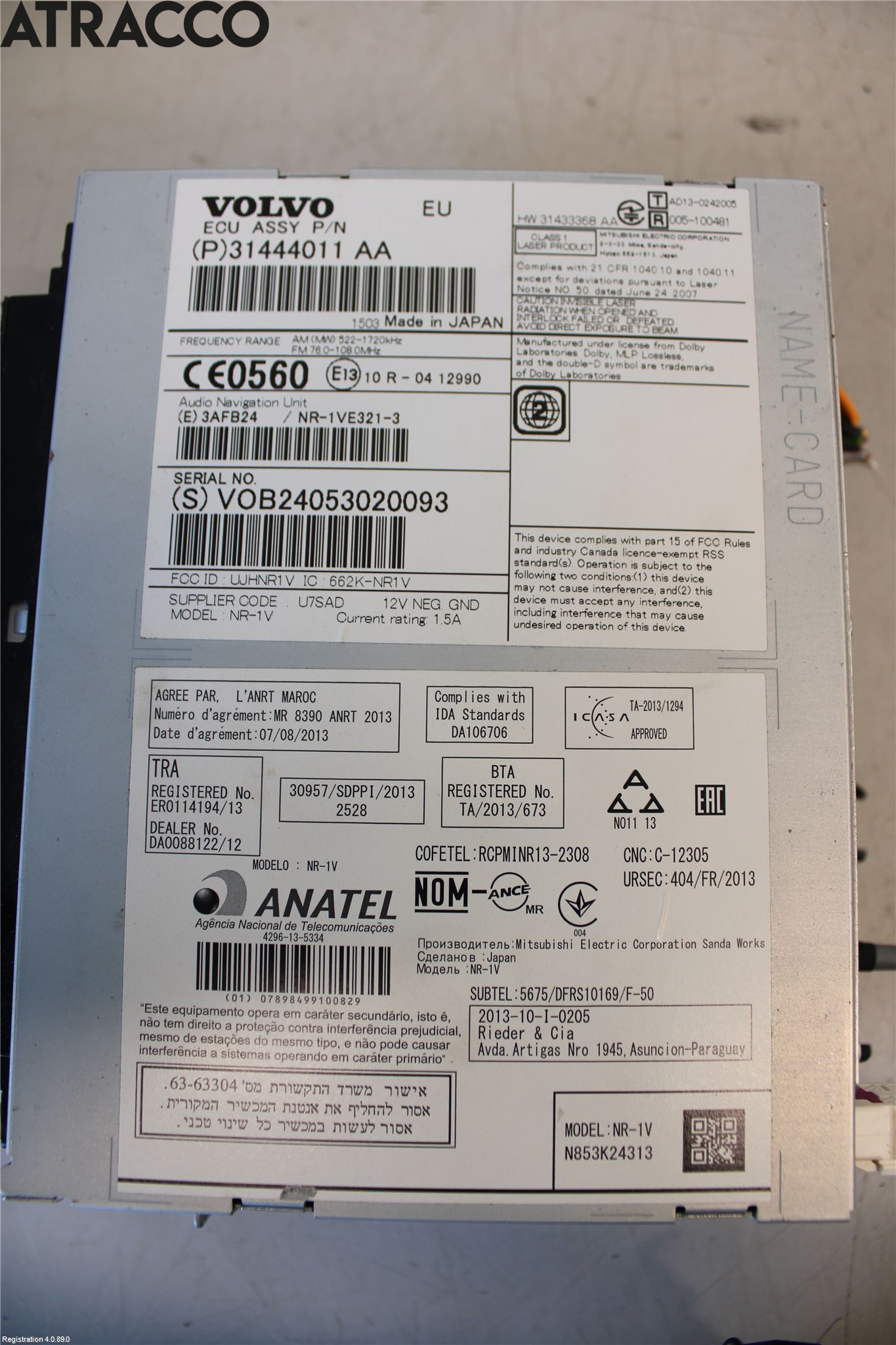 Volvo S60 14-18 Stereo Radio Med Cd