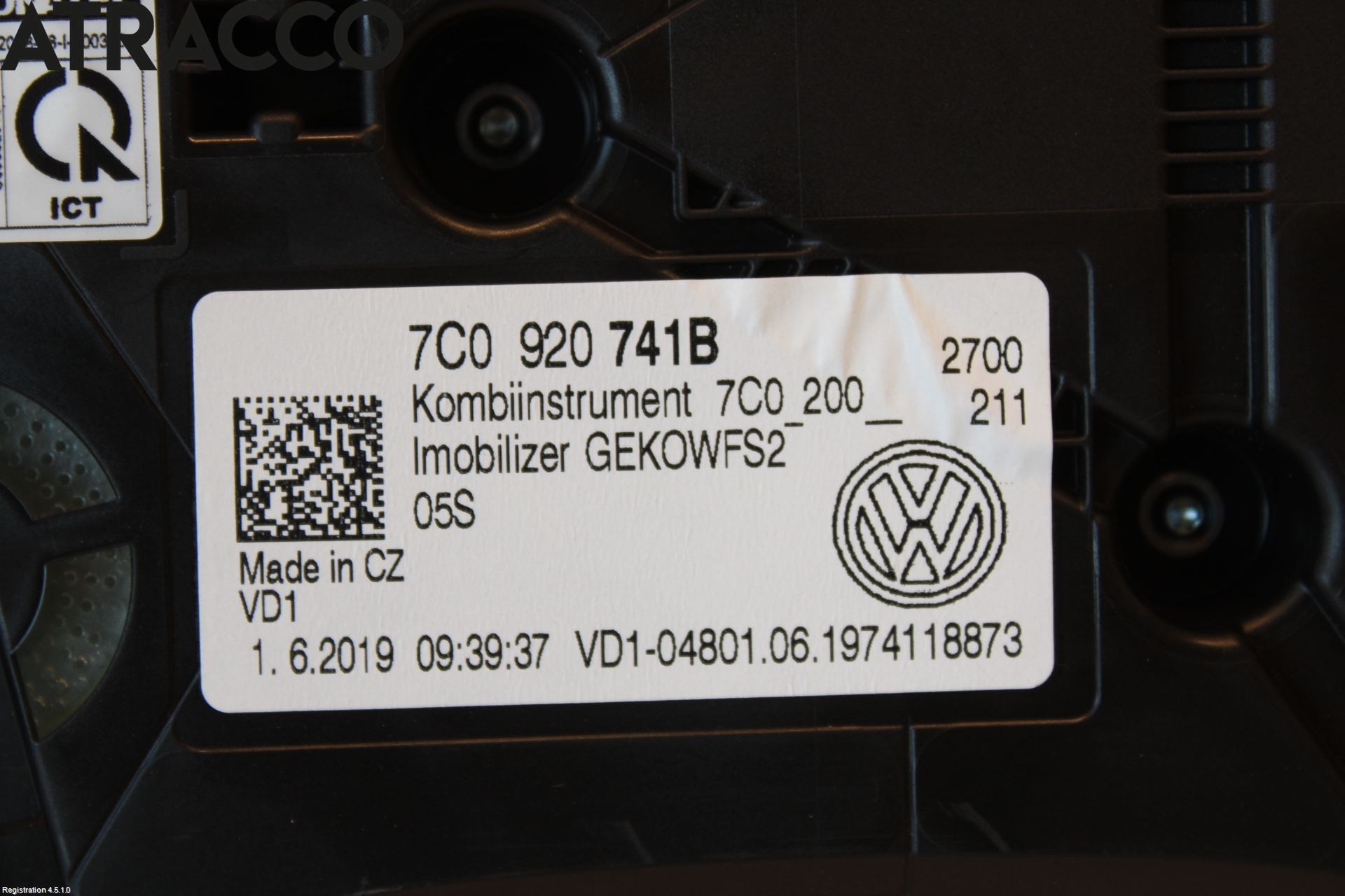 Volkswagen VW CRAFTER II / E-CRAFTER 17- Instr Kombinert