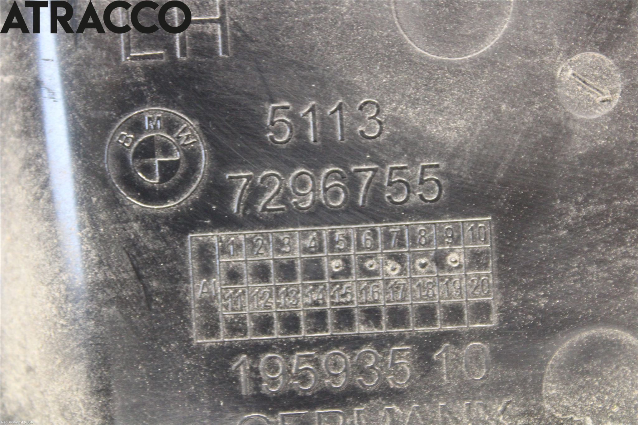 BMW i3 I01 13-22 Skjerm Bak V