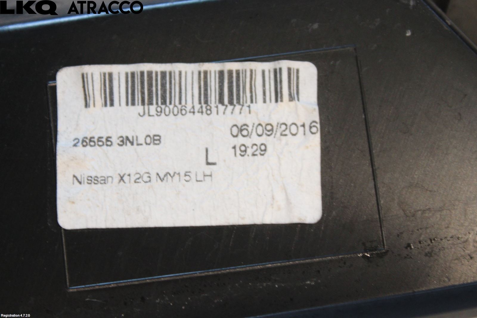 Nissan LEAF 11-17 Baklykt Venstre