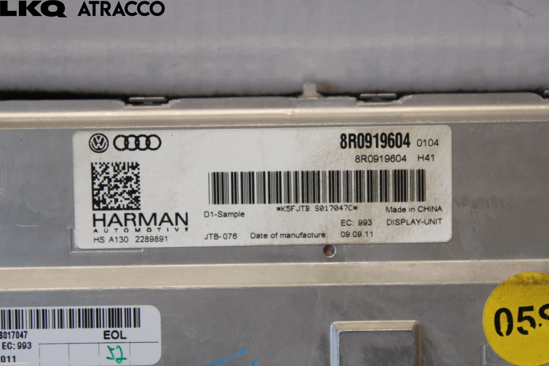 Audi S5 07- Multifunktionsdisplay