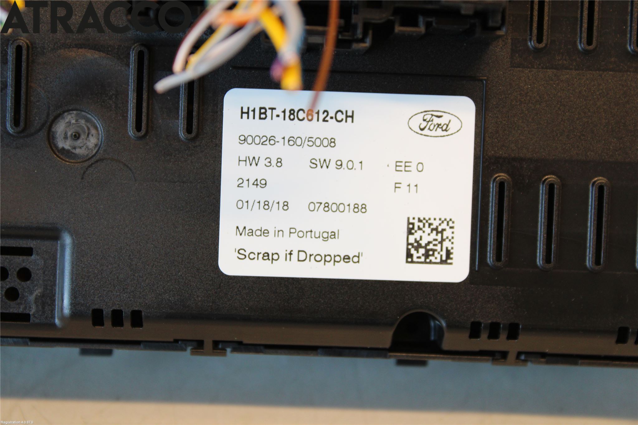 Ford FIESTA (VII) 18-23 Varme Ac Betjening-Display