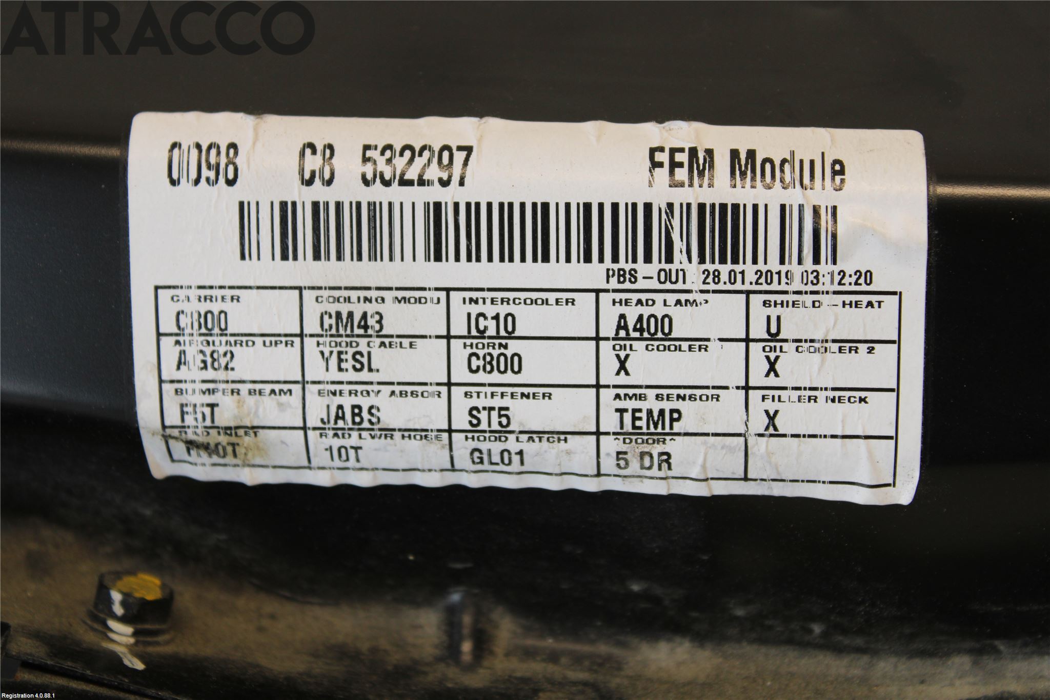 Hyundai i20 GB 15-20 Frontplate Øvre