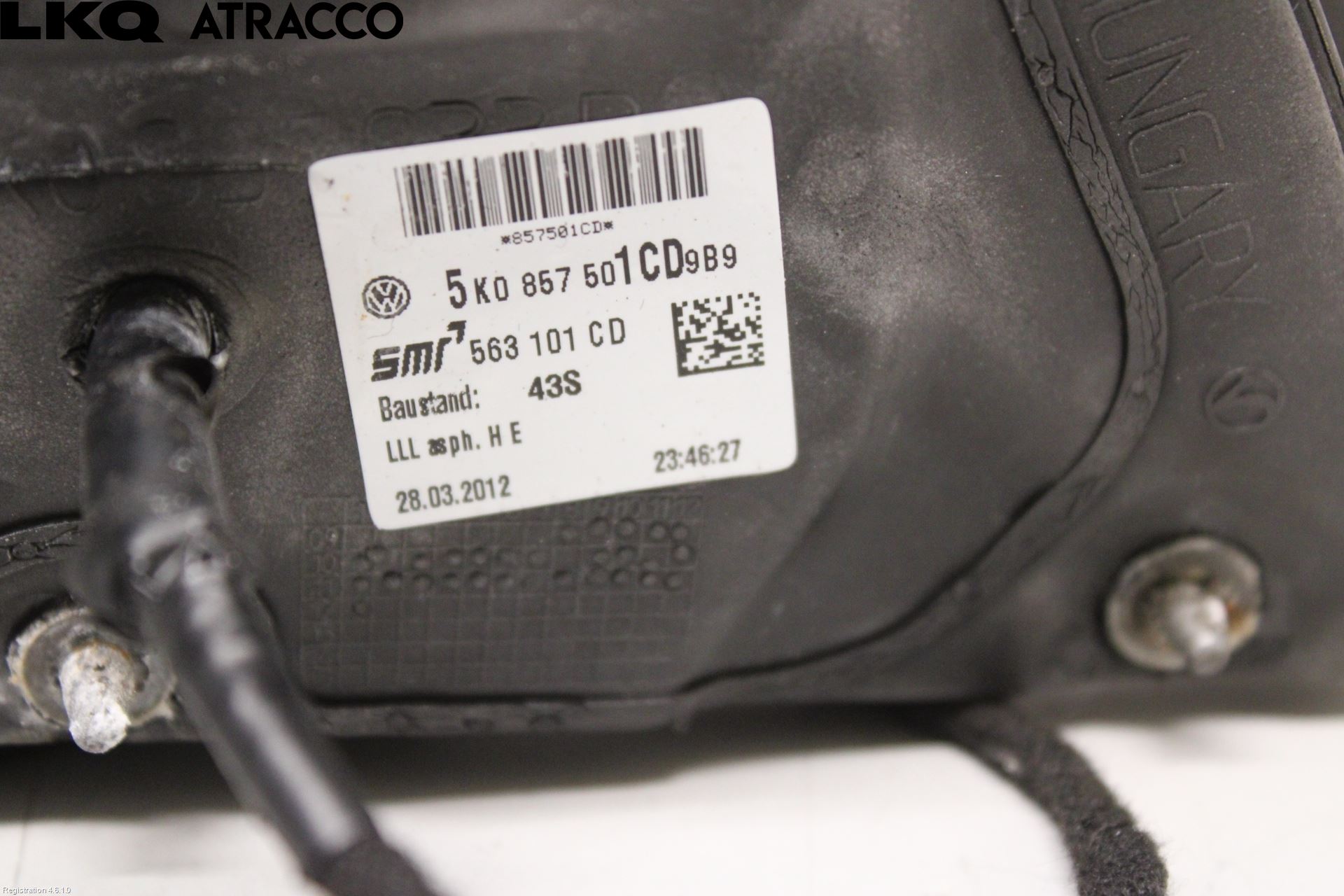 Volkswagen VW GOLF VI 09-13 Speil V M-El Justering