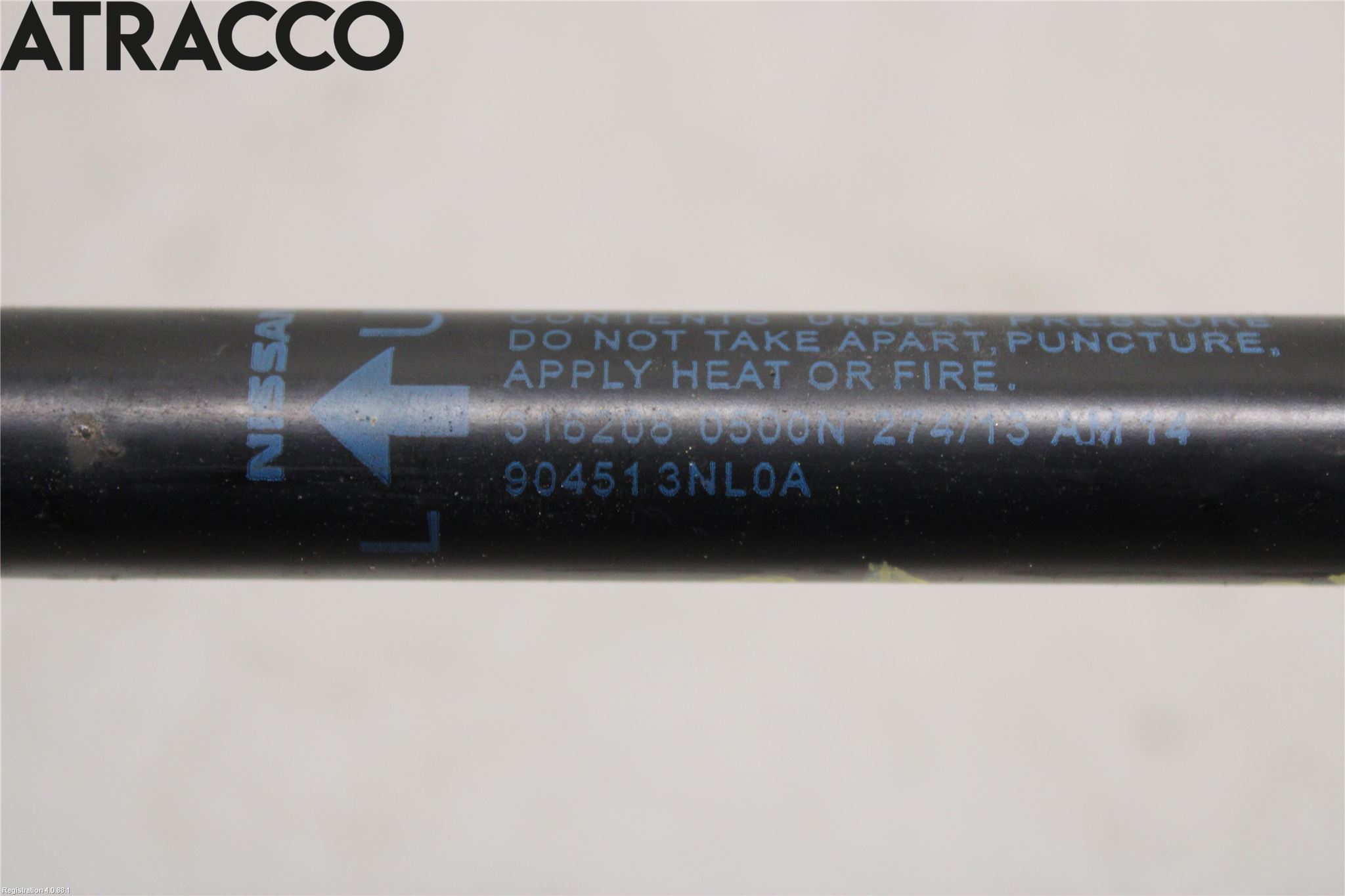 Nissan LEAF 11-17 Bakluke Demper-Gassfjær