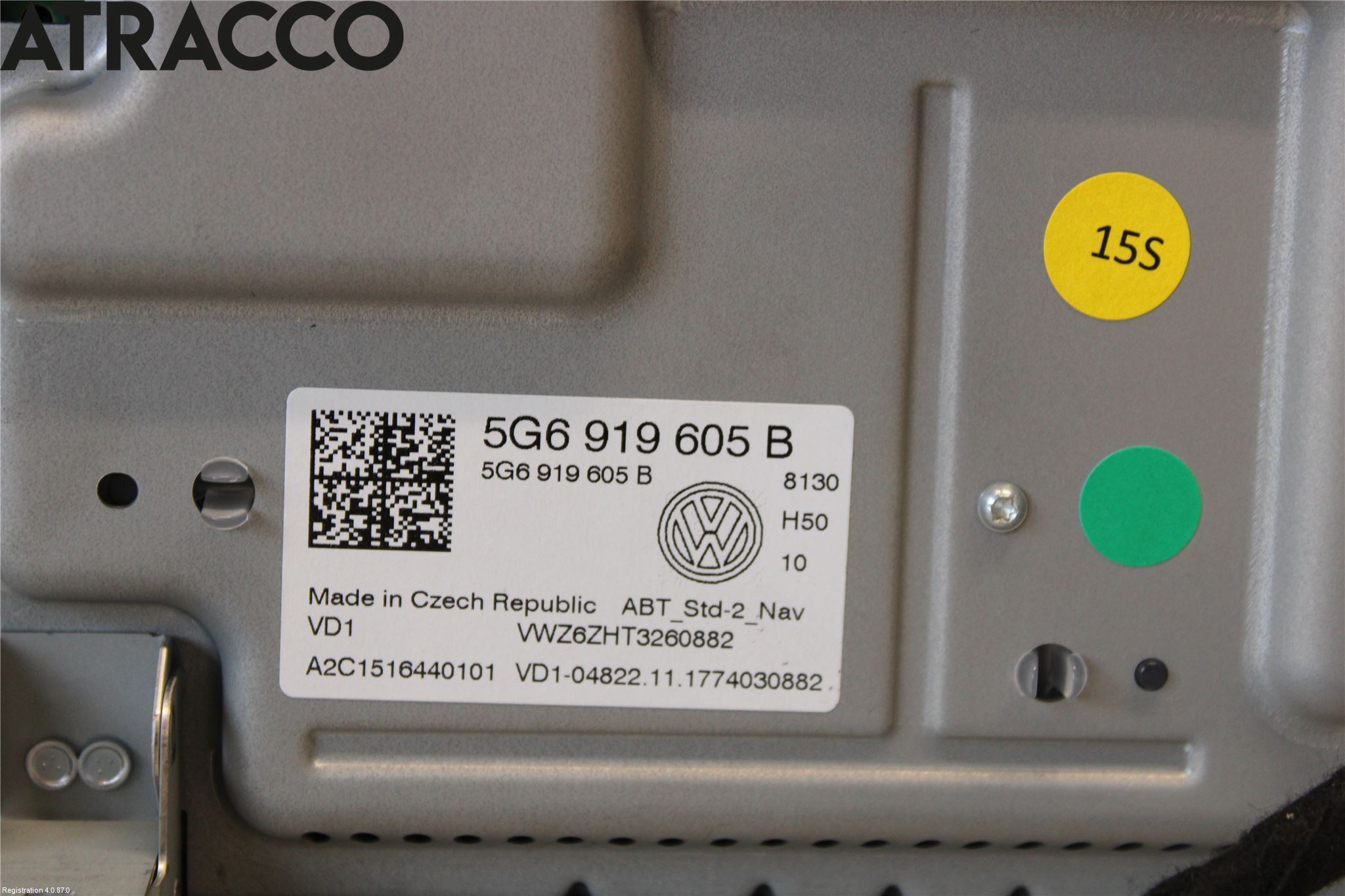 Volkswagen VW PASSAT 15-19 Multifunktionsdisplay