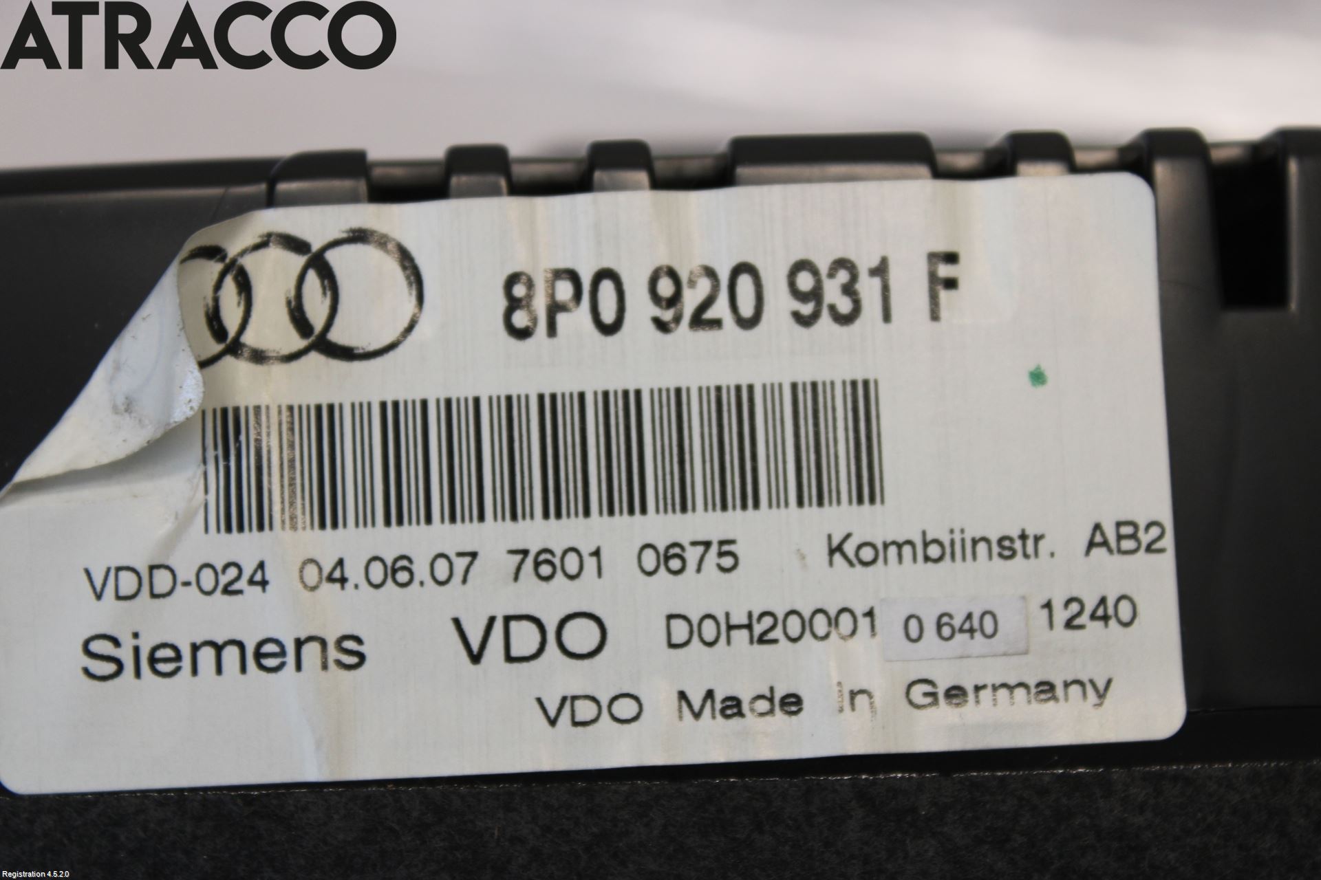 Audi A3/S3 05-13 Instr Kombinert