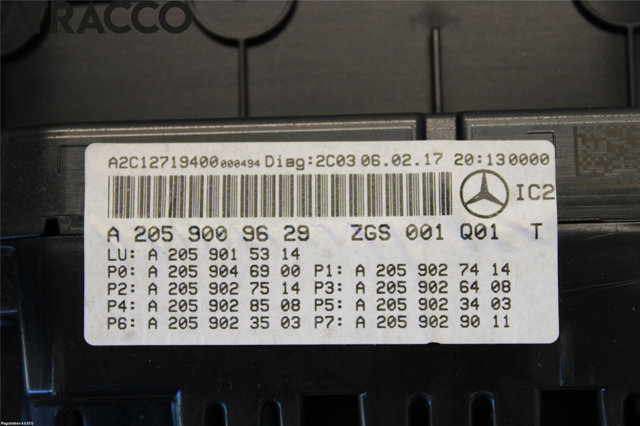 Mercedes-Benz MB C-KLASS (W205) 14-21 Instr Kombinert