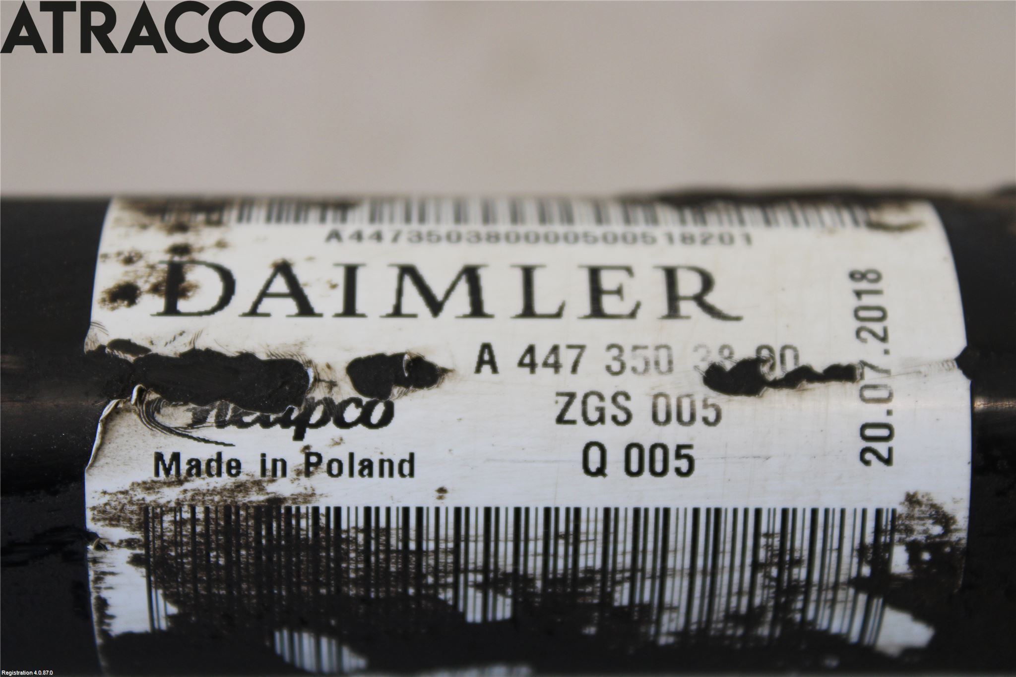 Mercedes-Benz MB VITO/V-KLASS (W640,W447,W448) 14- Drivaksel Bak Kompl Venstre