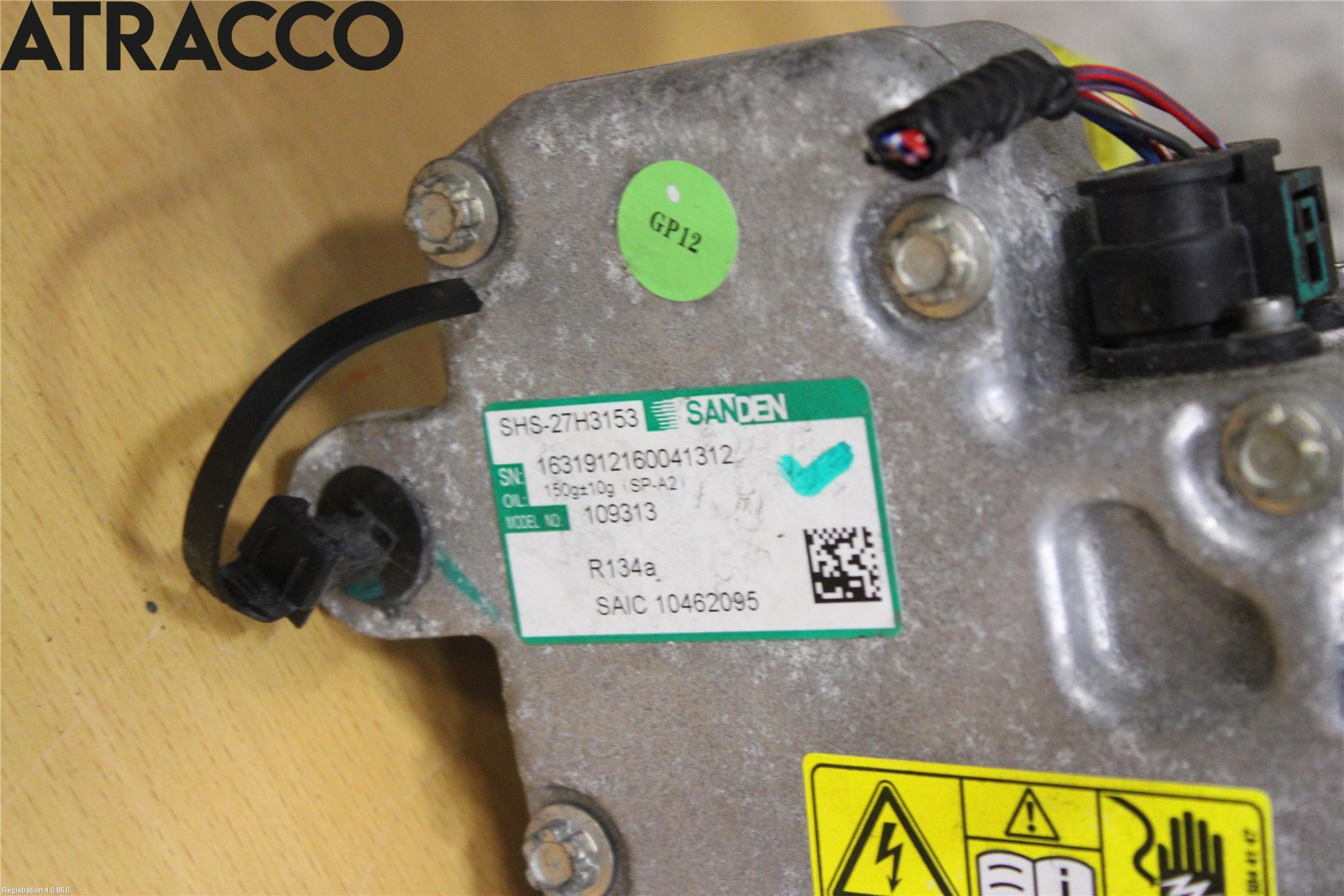 MG ZS EV 20- Varme Ac Kompressor