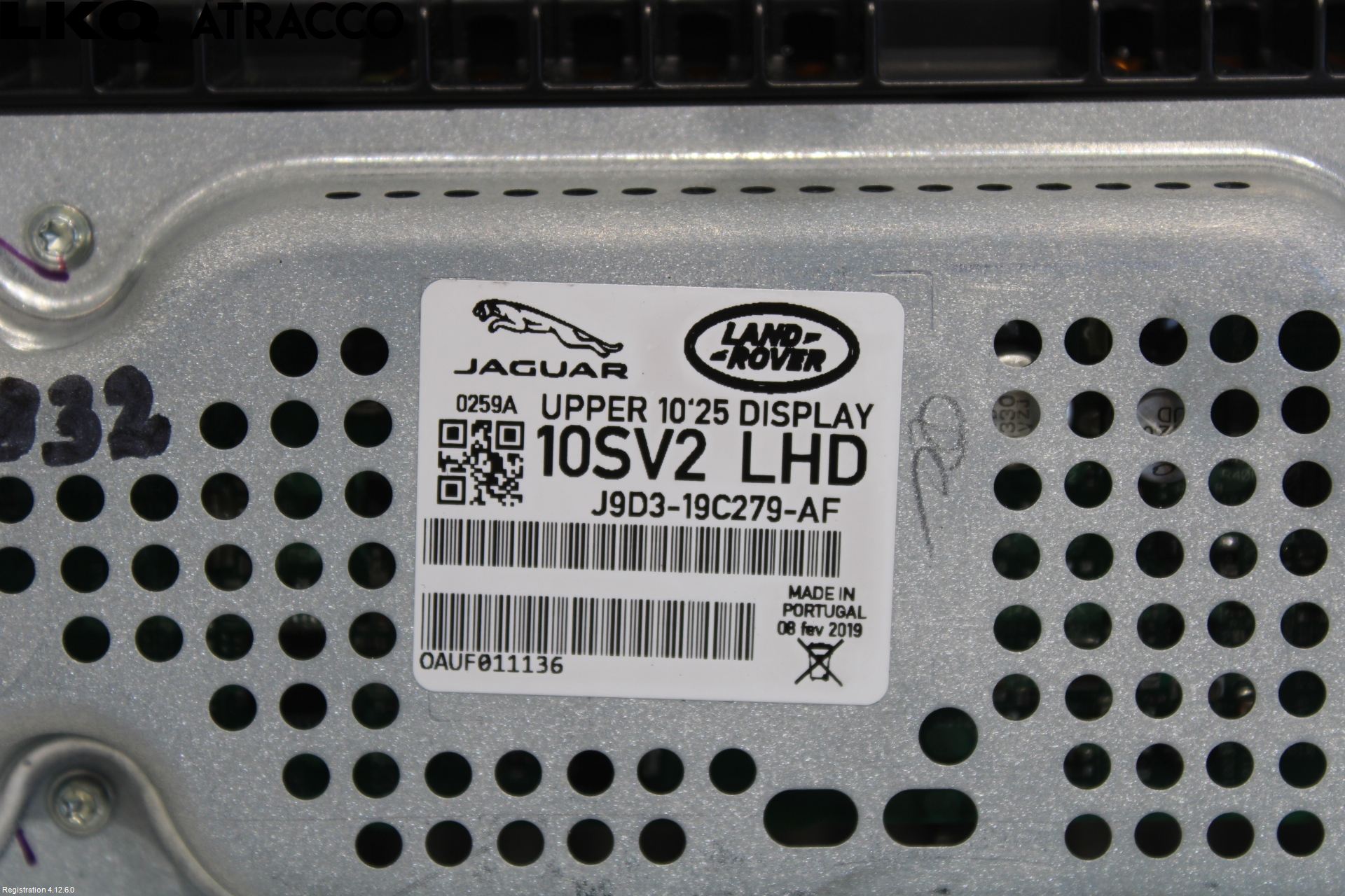 Jaguar I-PACE 18- Multifunktionsdisplay