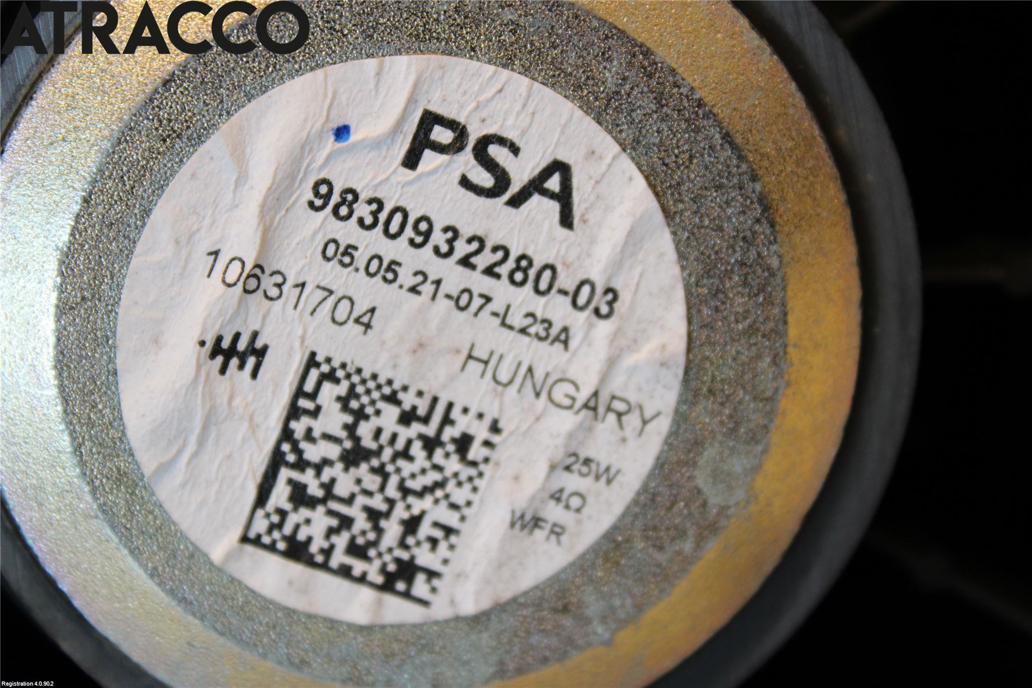 Citroen C4/E-C4 C4X/E-C4X III 21- Innr Høyttaler