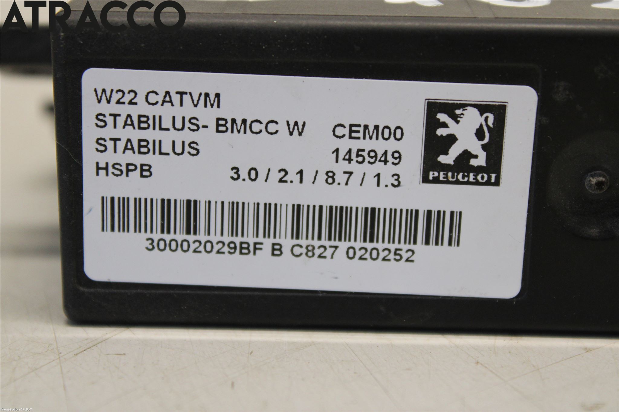 Peugeot 508 11-18 Styreenhet Bakluke