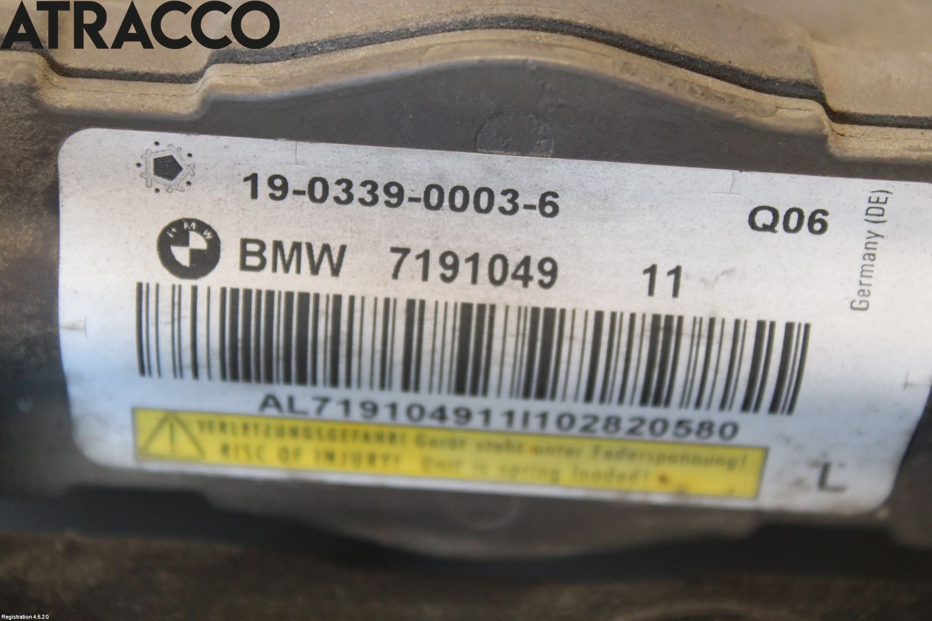 BMW 5 F10/F11/F18 09-17 Panser Hengsel - Hengsler