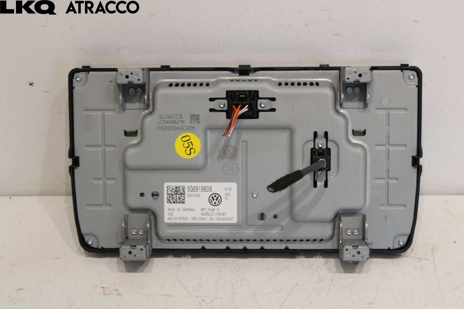 Volkswagen VW GOLF / E-GOLF VII 13-20 Multifunktionsdisplay