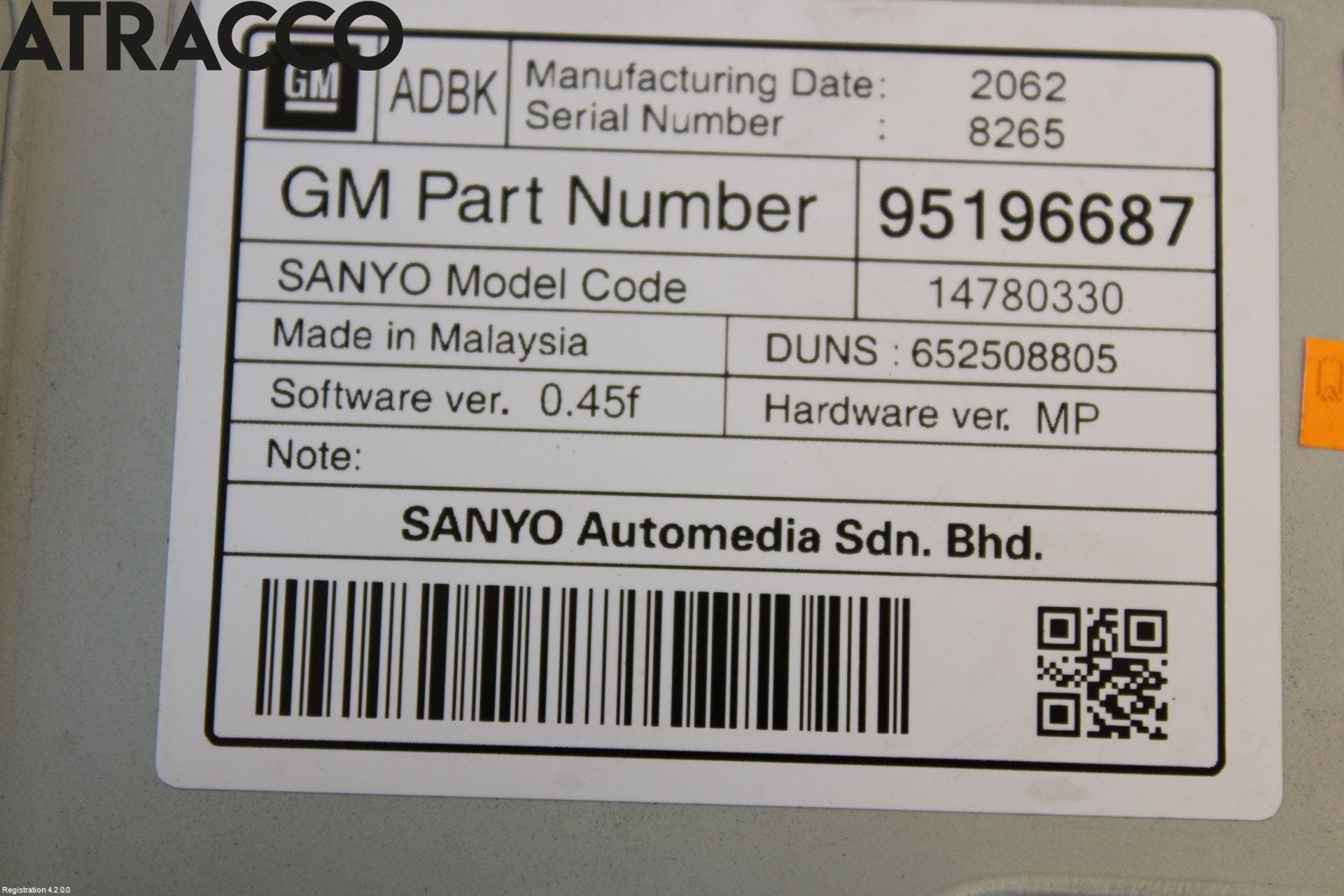 Opel ZAFIRA C 12-19 Multifunktionsdisplay