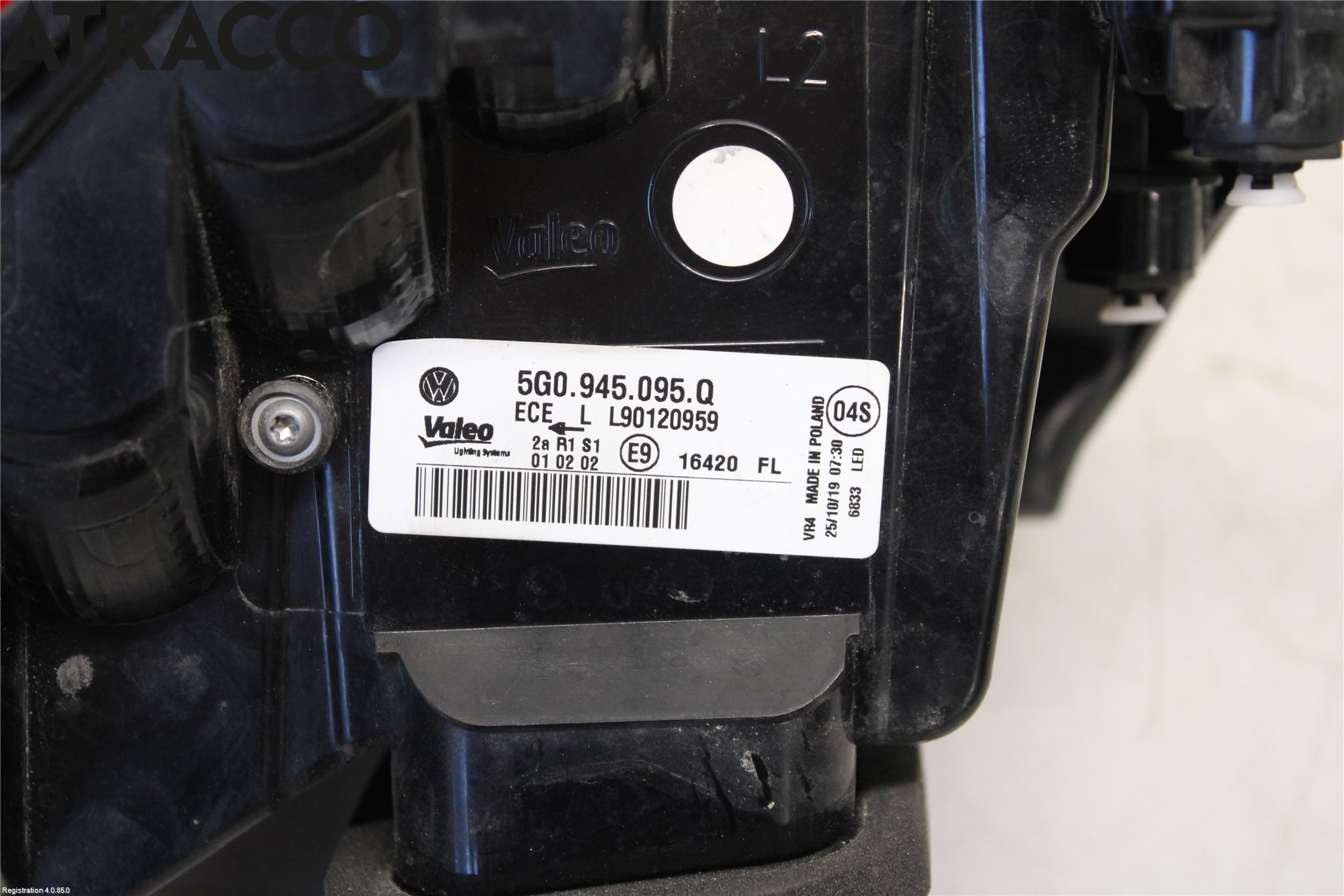 Volkswagen VW GOLF / E-GOLF VII 13-20 Baklykt Venstre