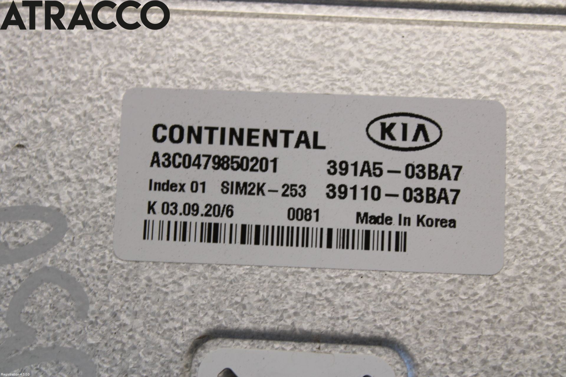 Kia XCEED 19- Styreenhet Innsprøytning