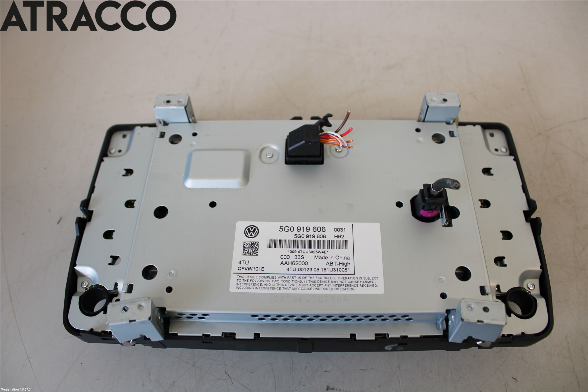 Volkswagen VW GOLF / E-GOLF VII 13-20 Multifunktionsdisplay