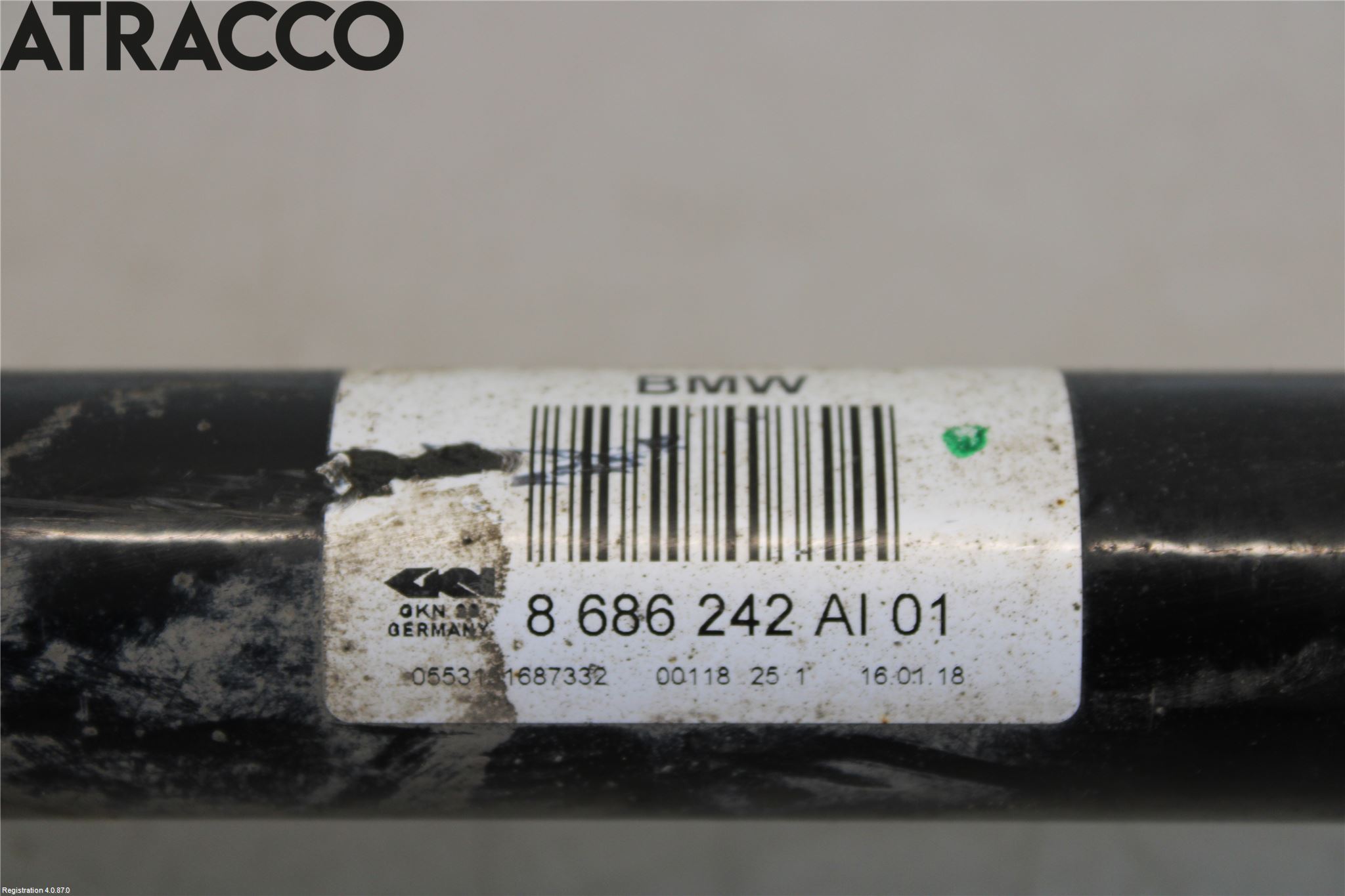 BMW 5 G30/G31/F90 17-23 Drivaksel Bak Kompl Høyre