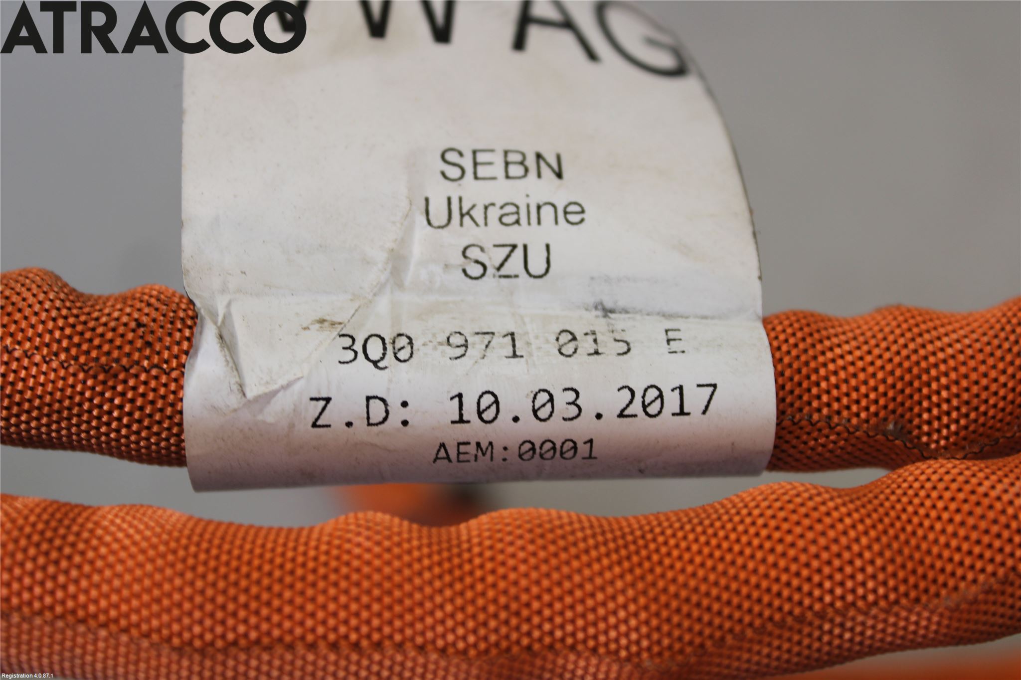 Volkswagen VW PASSAT 15-19 Kabelhärva Högspänning