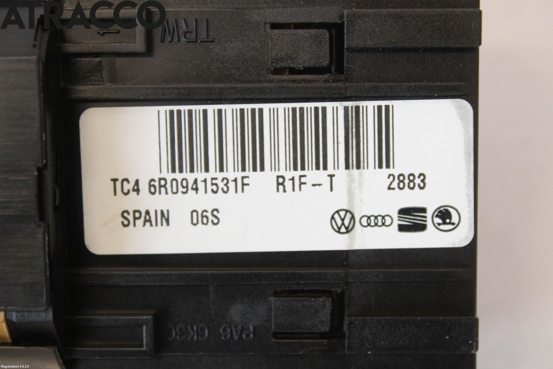 Volkswagen VW UP! / E-UP! Bryter Hovedlys