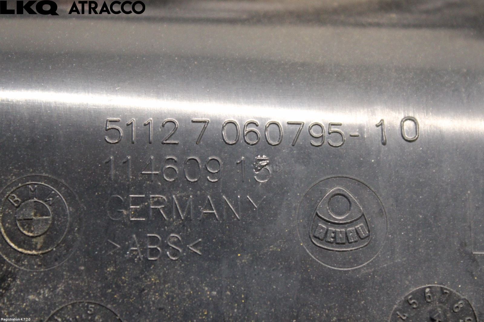 BMW 5 E60/61 Sed/Tou 02-10 Støtfangerfeste Bak Venstre