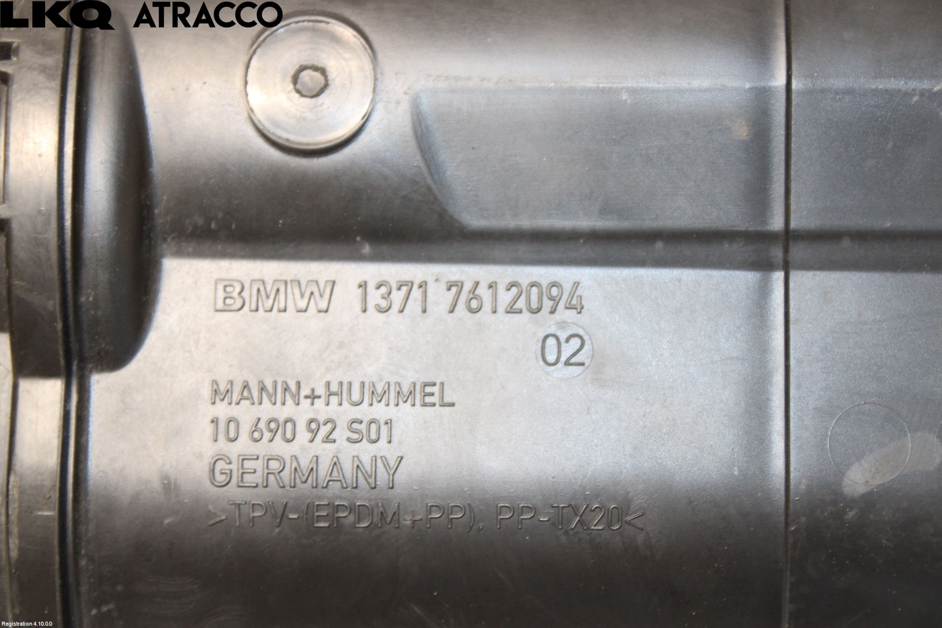 BMW 5 F10/F11/F18 09-17 Forg-Belg-Rør Mot Luftr