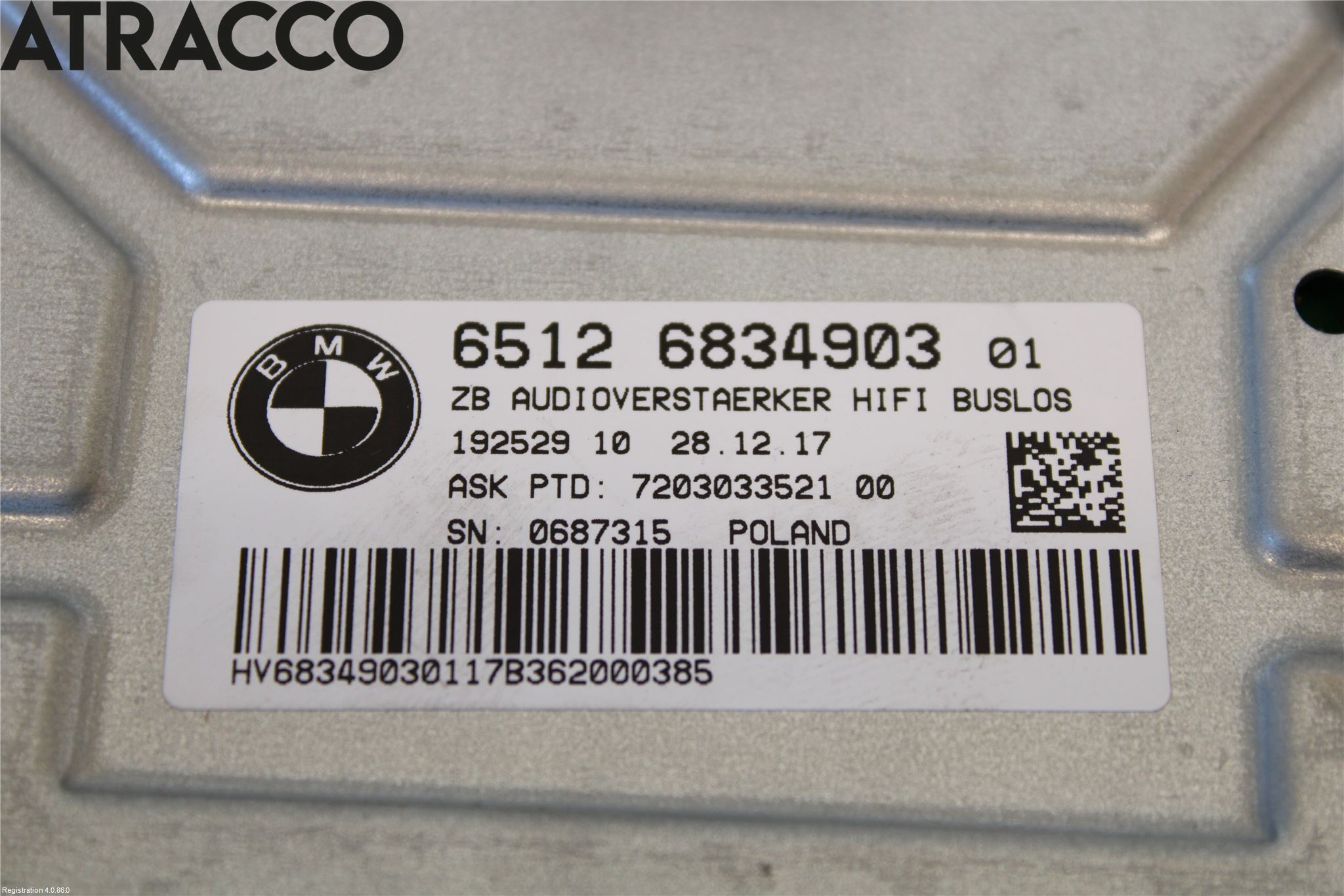 BMW 5 G30/G31/F90 17-23 Stereo Forsterker