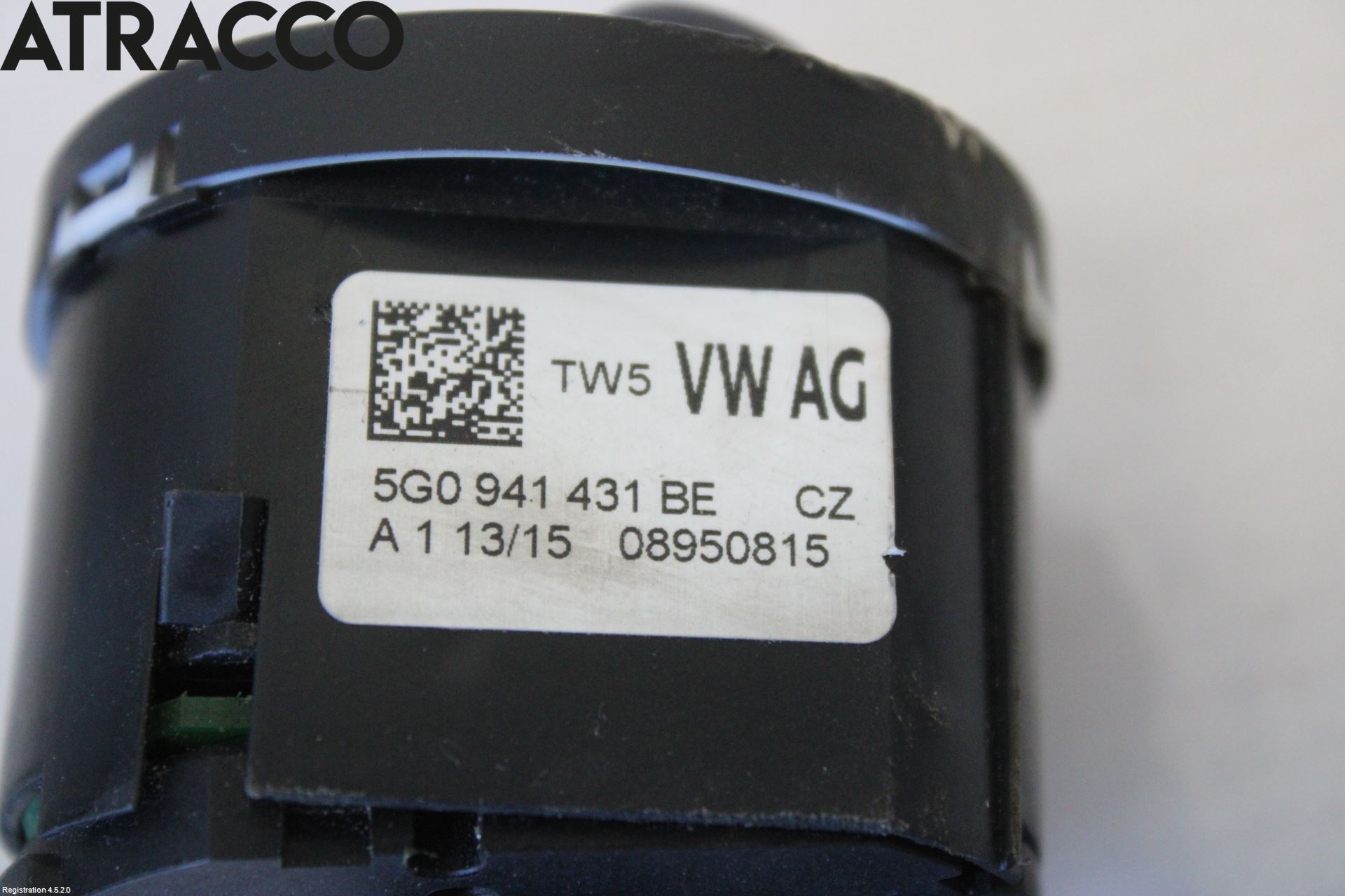 Volkswagen VW GOLF / E-GOLF VII 13-20 Bryter Hovedlys