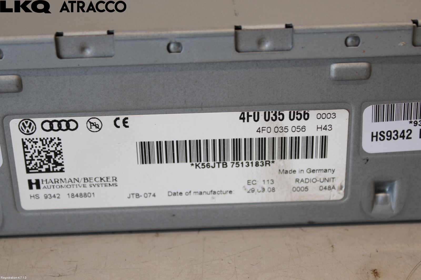 Audi Q5 09-16 Stereo Radio Med Cd