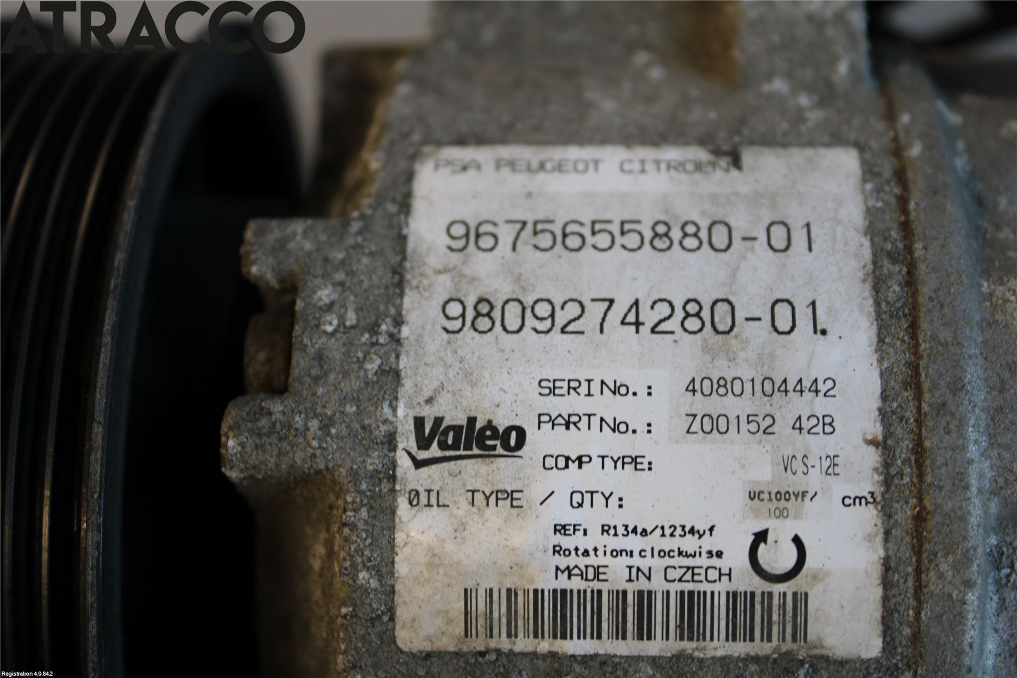 Peugeot 308 14-21 Varme Ac Kompressor