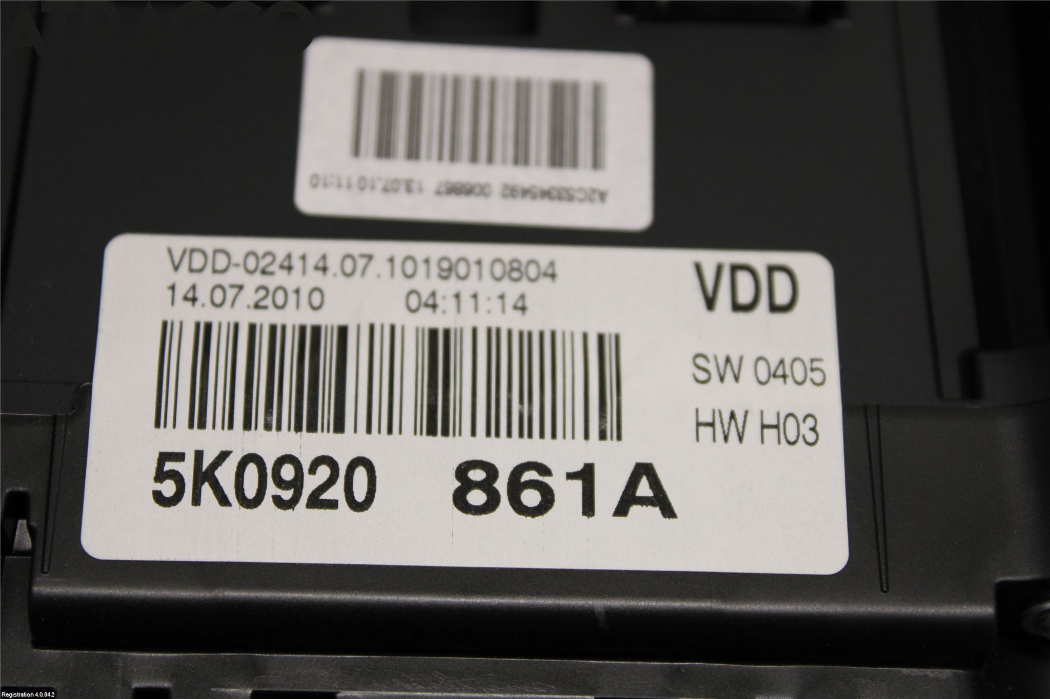 Volkswagen VW GOLF VI 09-13 Instr Kombinert