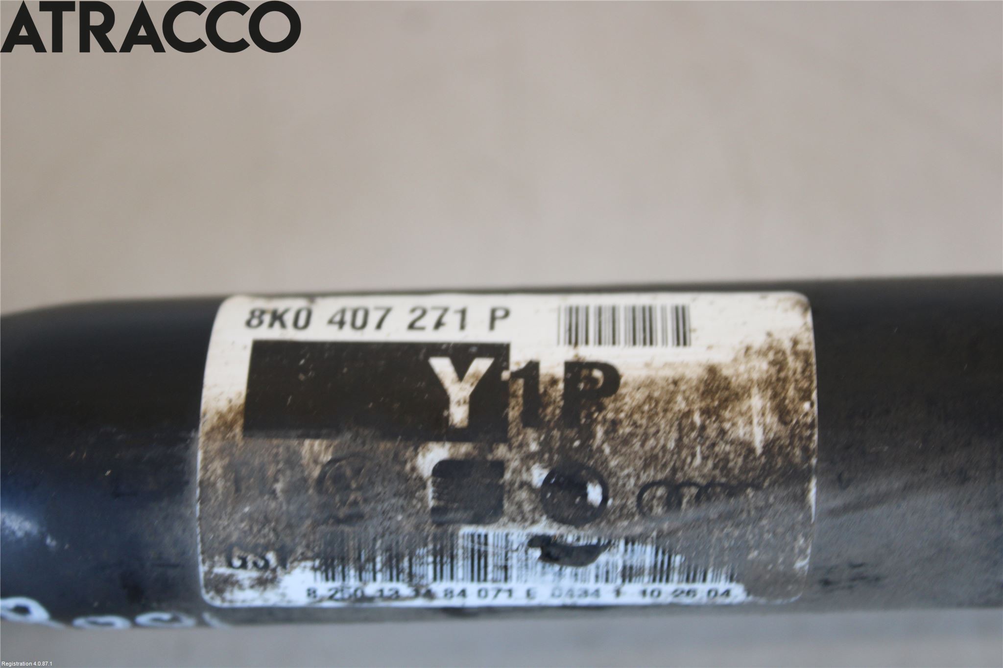 Audi A4/S4 08-11 Drivaksel Foran Kompl Høyre