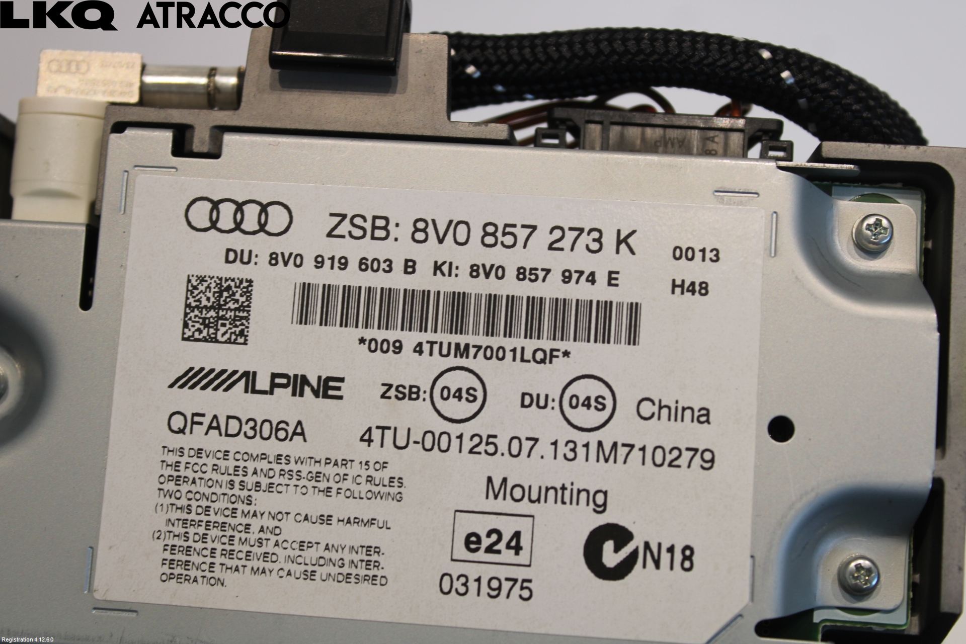 Audi A3/S3 05-13 Instr Skjerm Dvd-Gps-Ac-Tlf