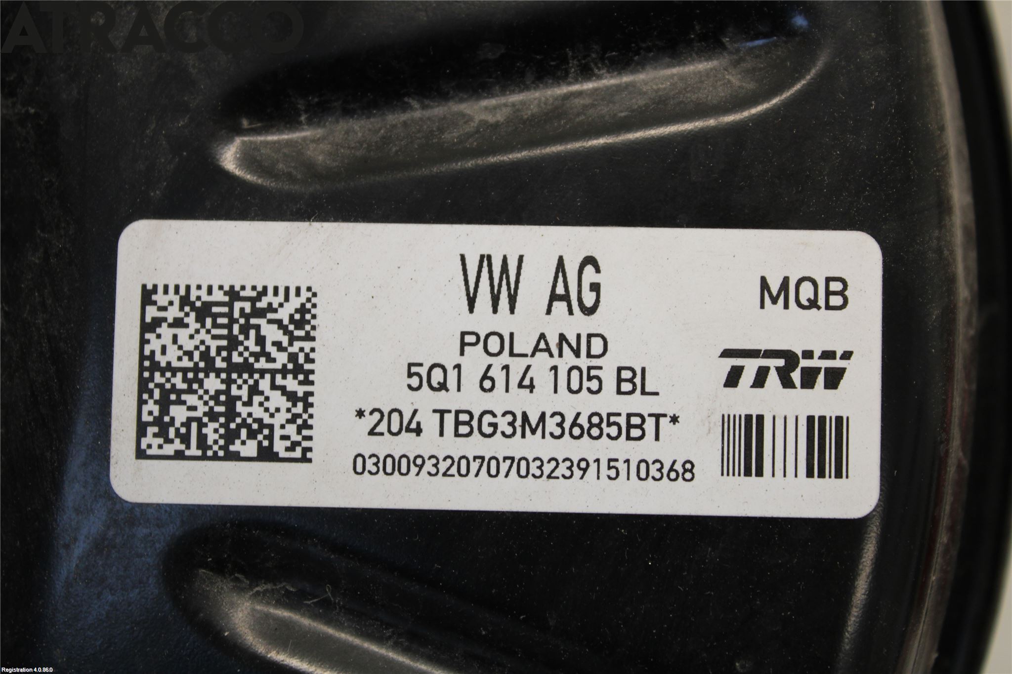 Volkswagen VW GOLF / E-GOLF VII 13-20 Bremseservo