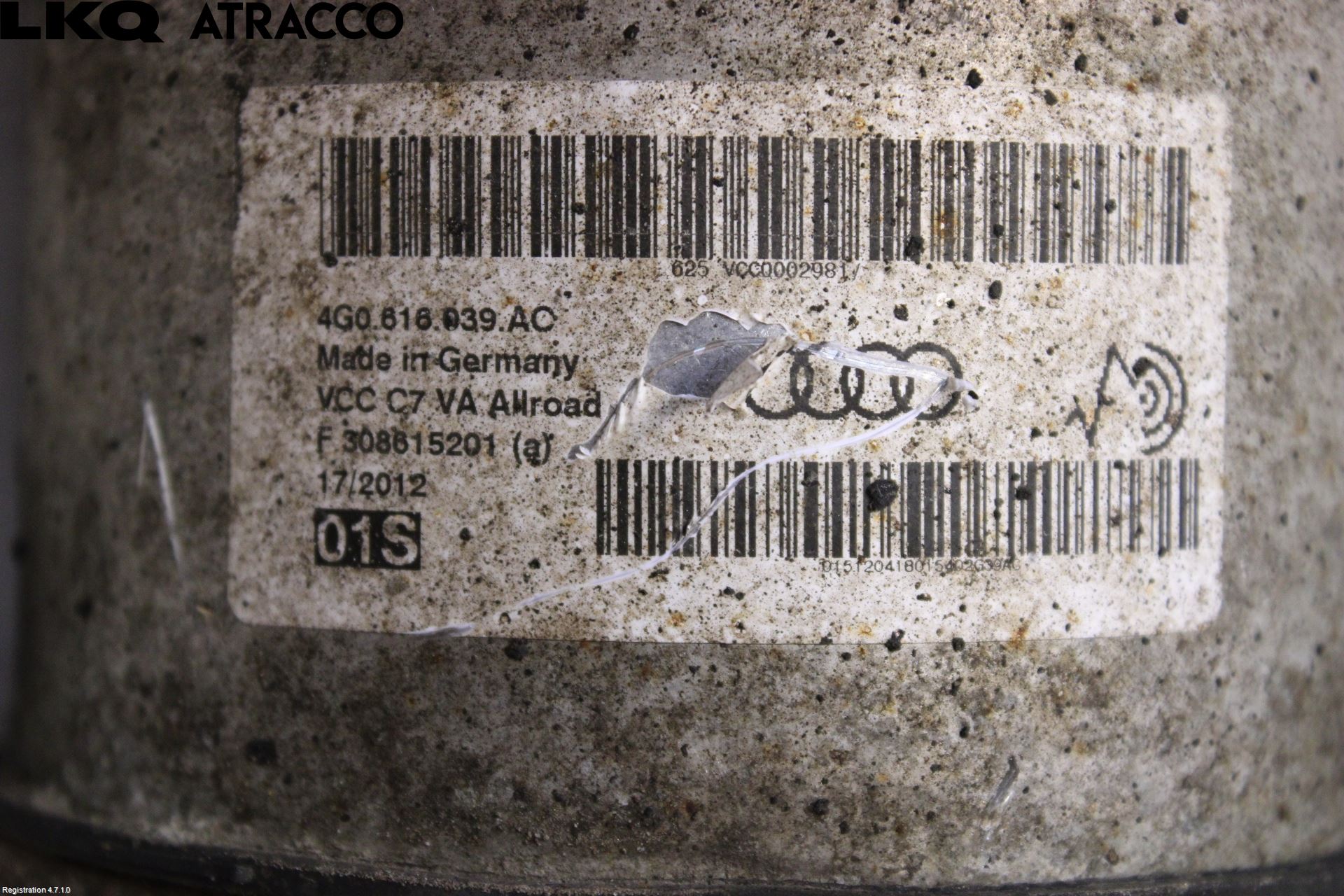 Audi A6 ALLROAD 12-18 Fjærbein Foran Venstre