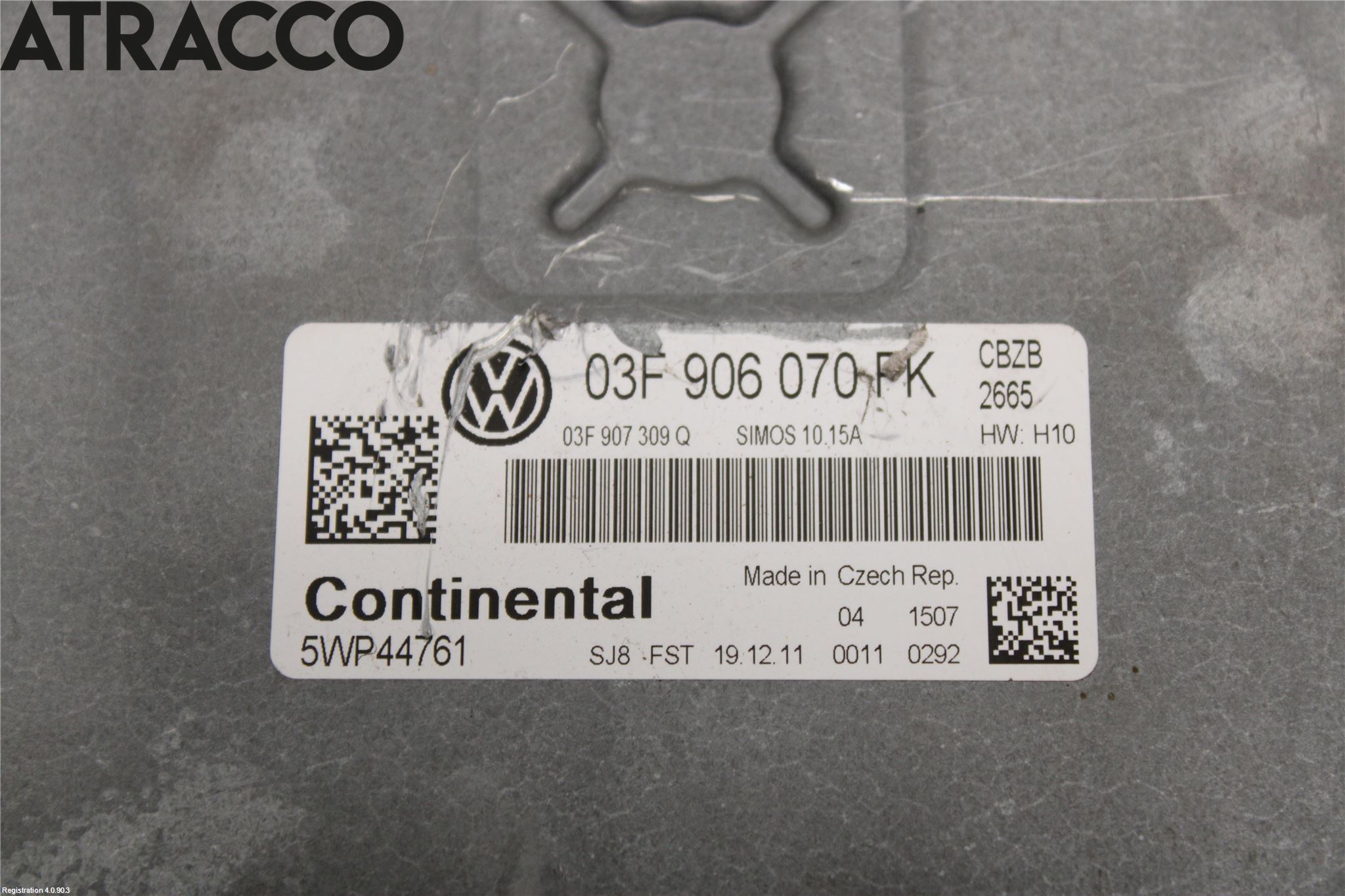 Volkswagen VW CADDY      04-10 Styreenhet Innsprøytning