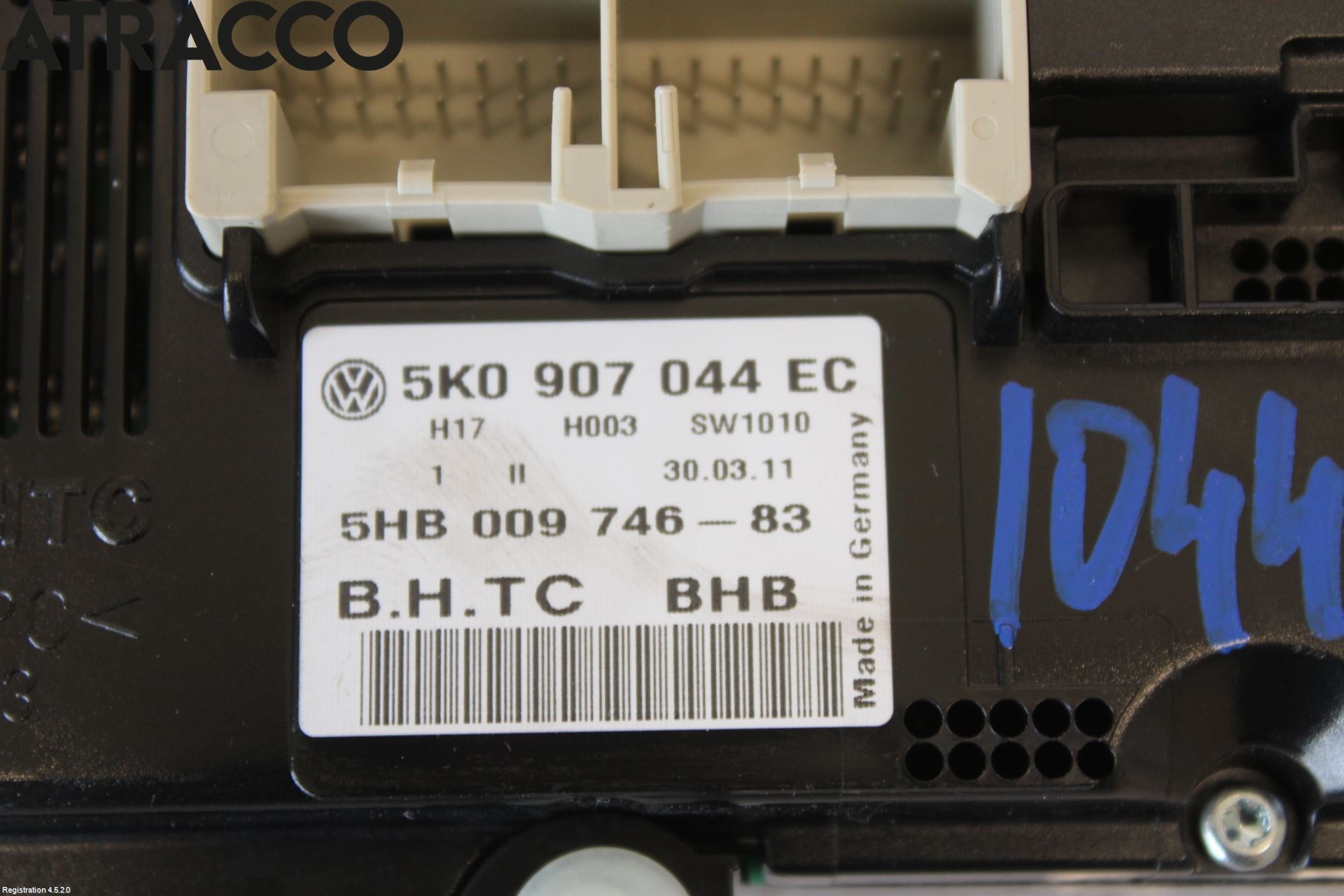 Volkswagen VW GOLF VI 09-13 Varme Ac Betjening-Display